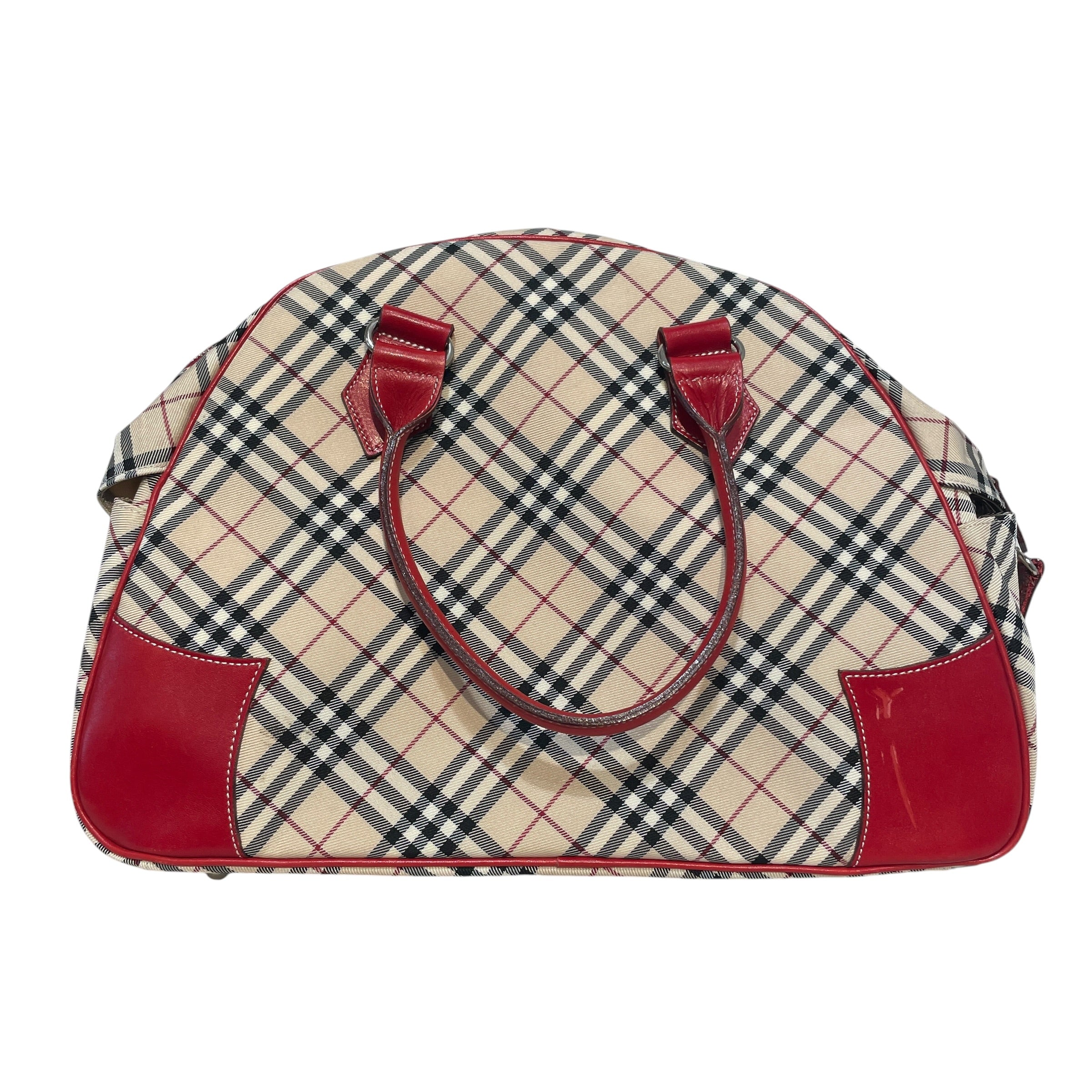 BURBERRY BLUE LABEL/Luggage/Monogram/Cotton/BEG/Large Nova Check Bag view 1