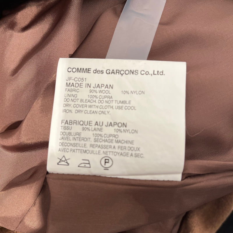 JUNYA WATANABE COMME des GARCONS/Coat/XS/Brown/Wool/