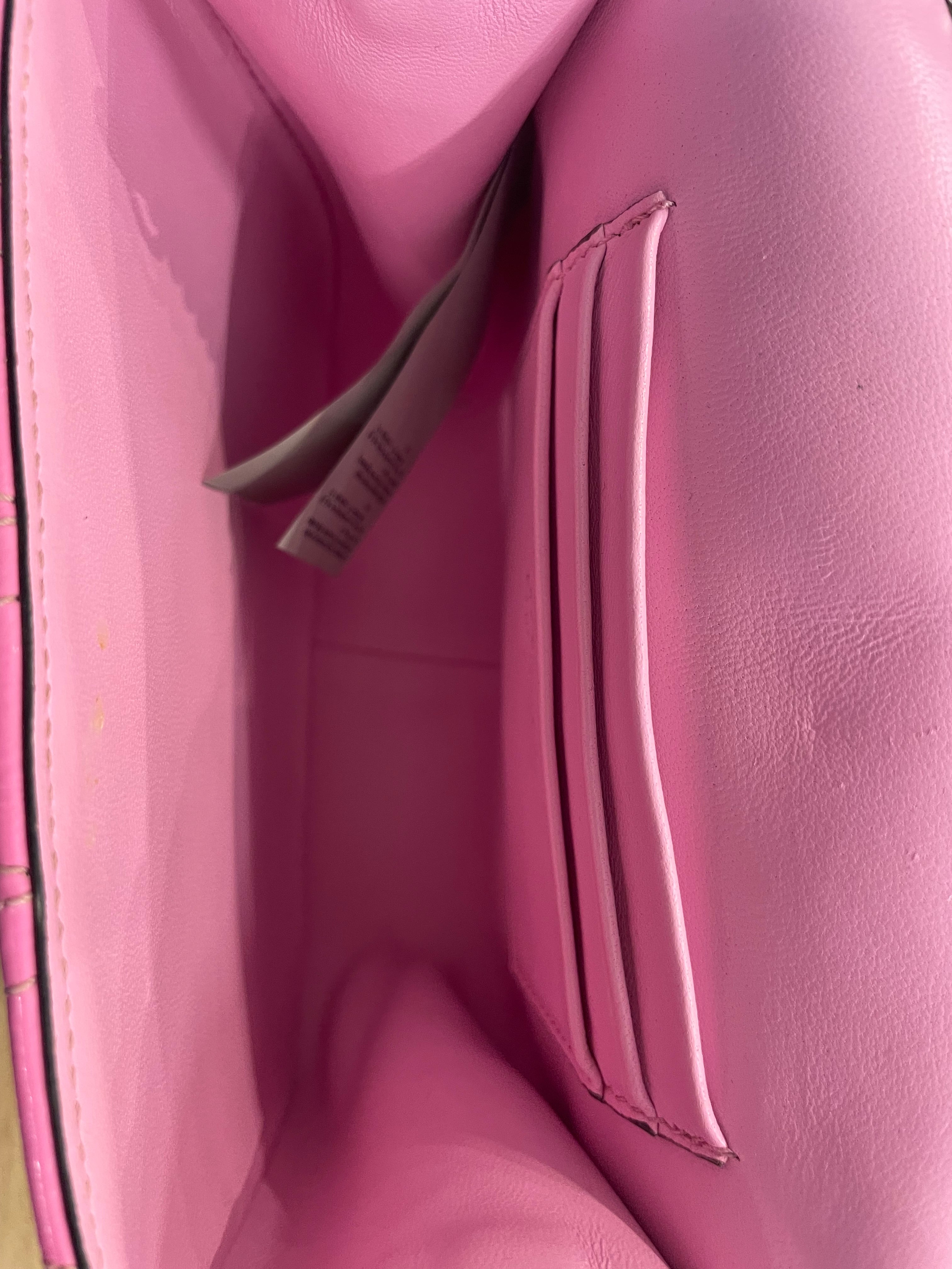 VERSACE/Cross Body Bag/Leather/PNK/Quilted Patent Virtus view 5
