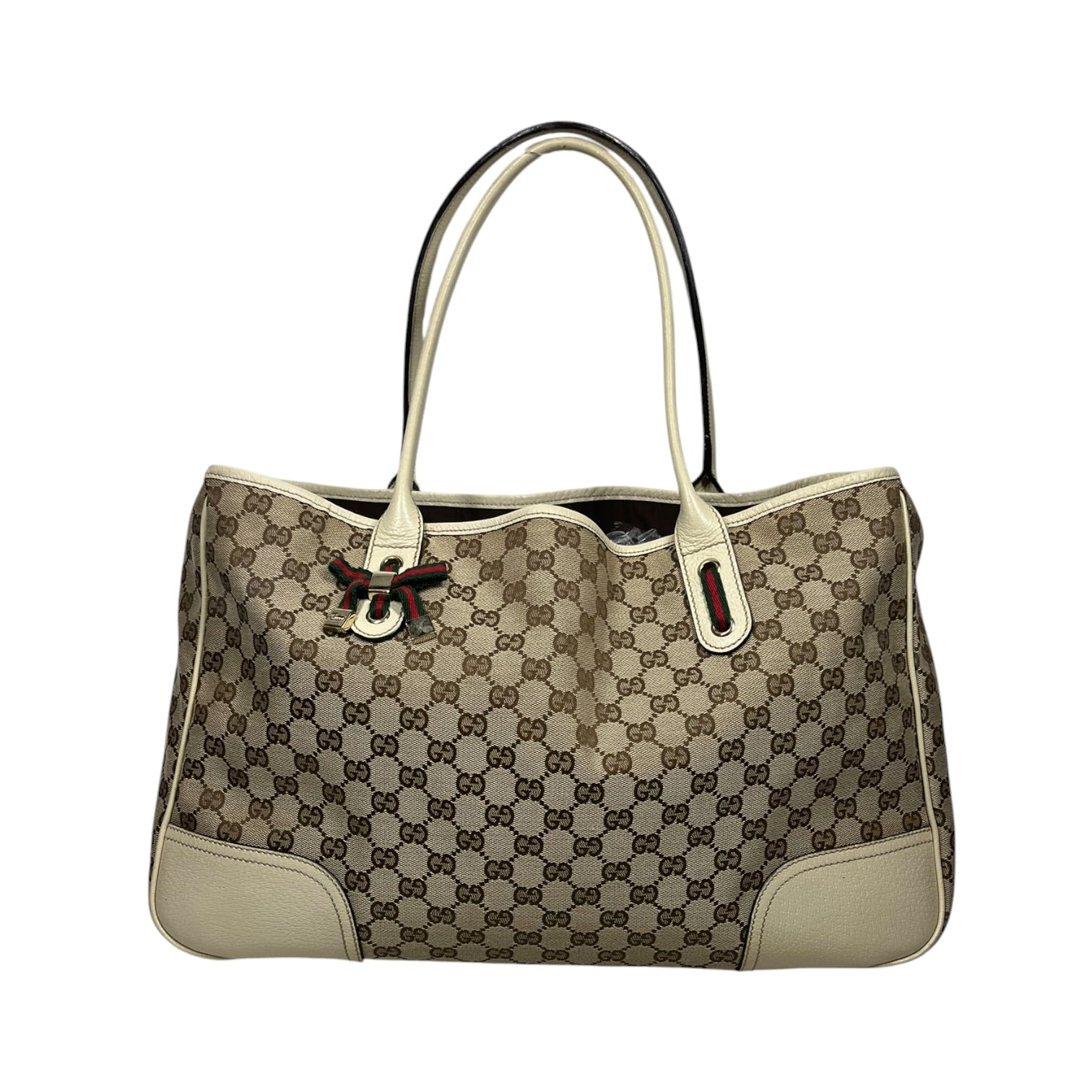 GUCCI/Hand Bag/Monogram/Cotton/KHK/Princy Bag view 1