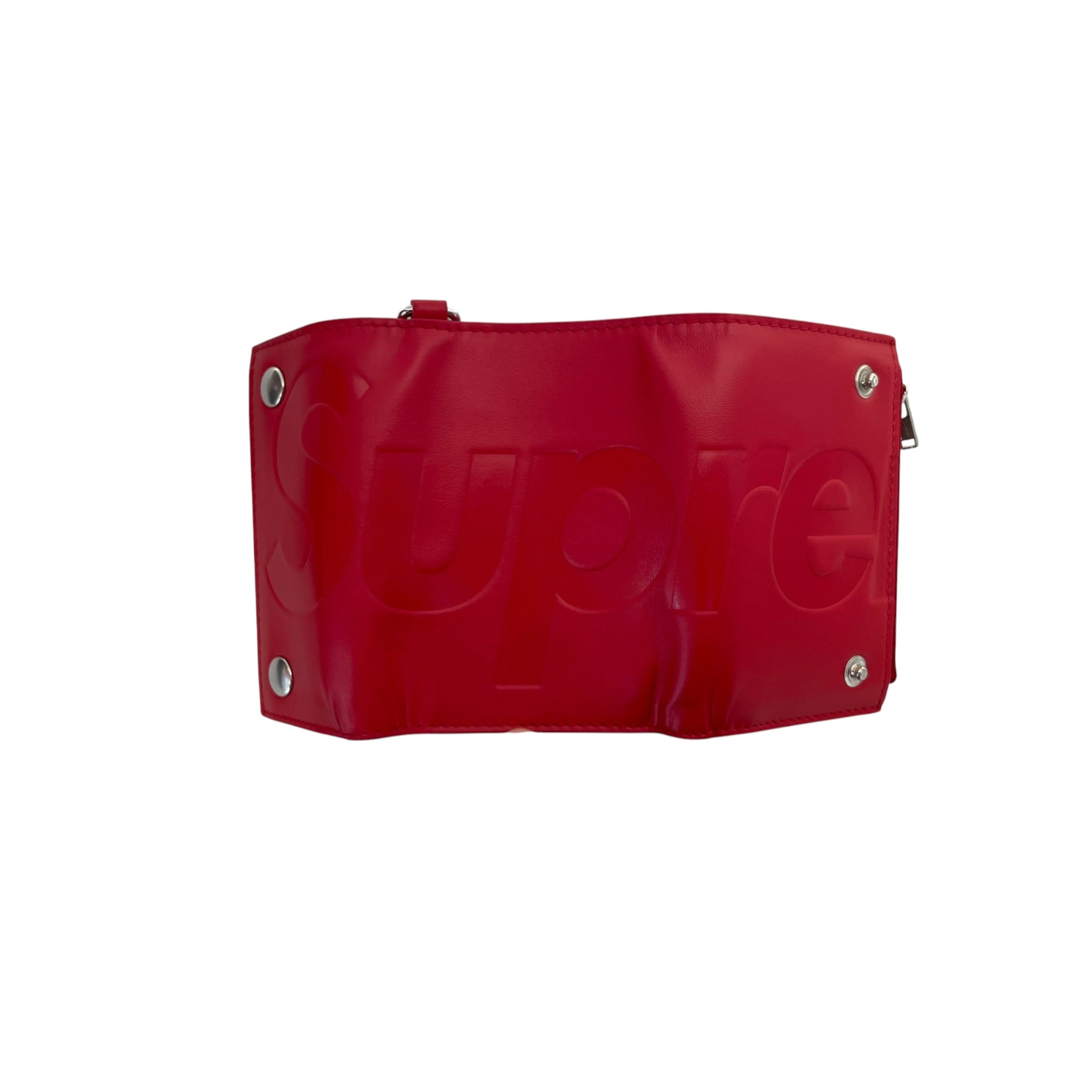 Supreme/Wallet/Leather/RED/M's/Studded Chain Wallet view 4