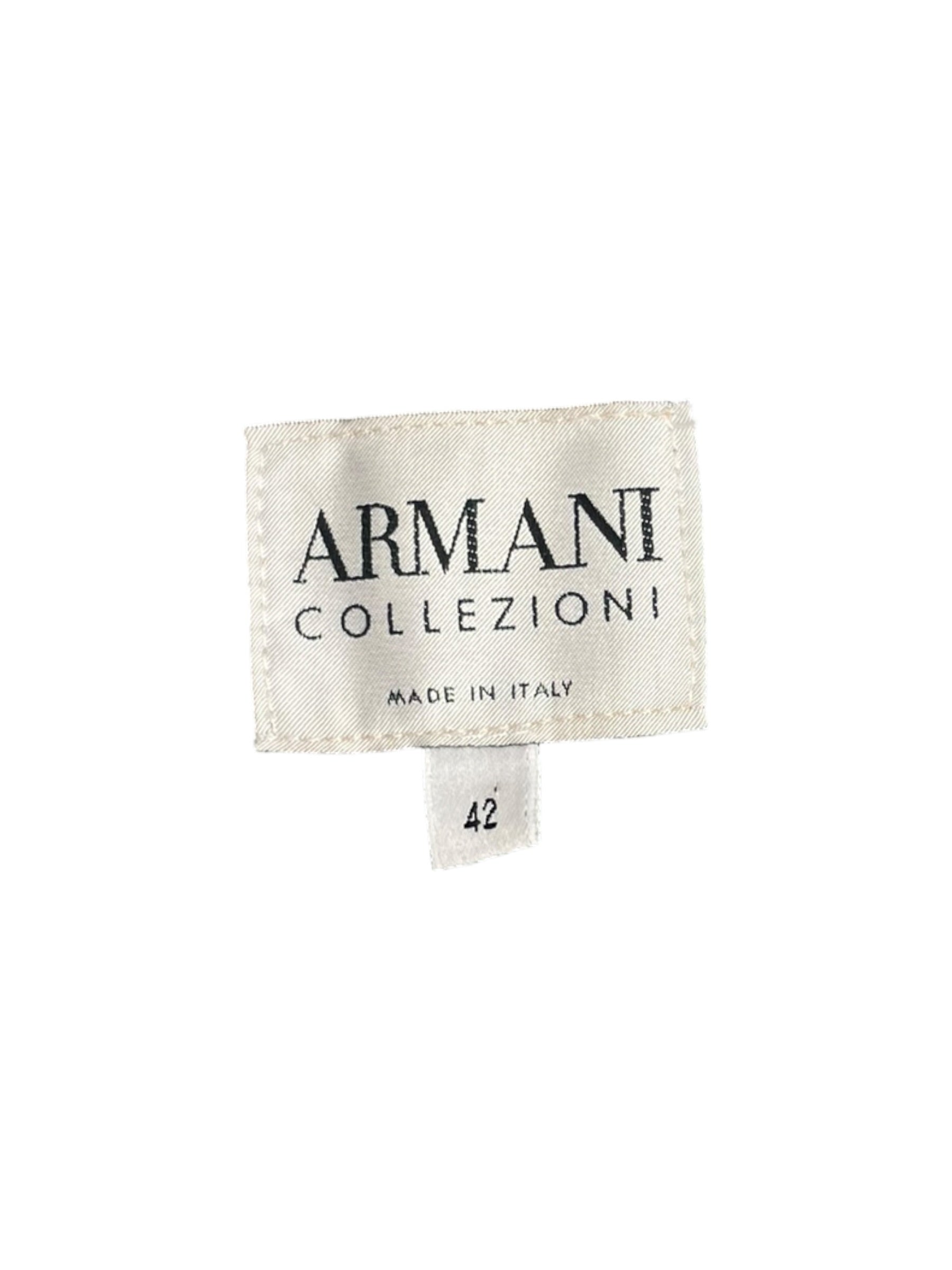 ARMANI COLLEZIONI/Tailored Jkt/XXS/All Over Print/Silk/SLV/RN 103723 ALL OVER SLVR JKT view 5