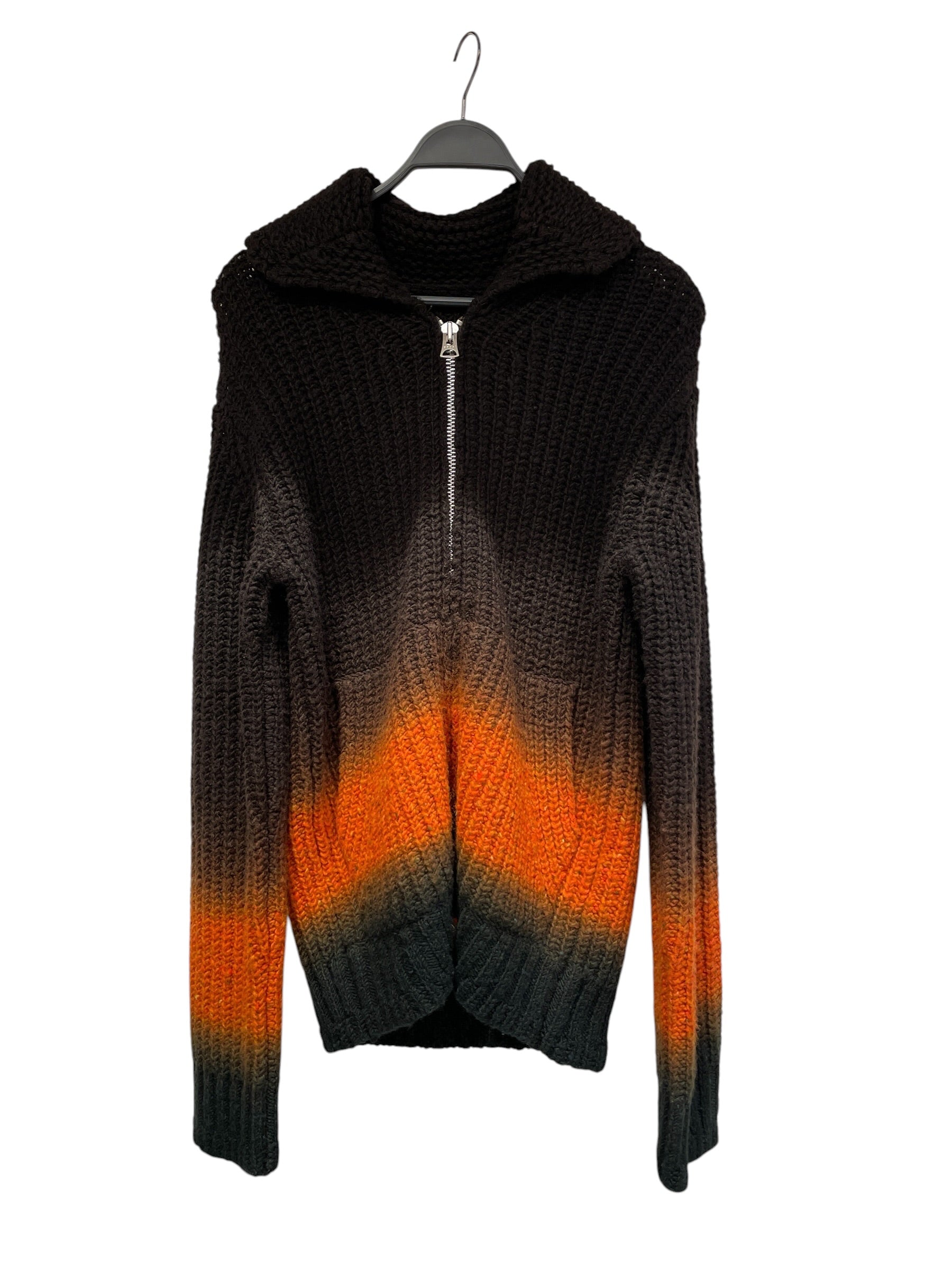 Sacai/Heavy Cardigan/2/Border/Wool/MLT/Garment Dye Wool Knit view 1