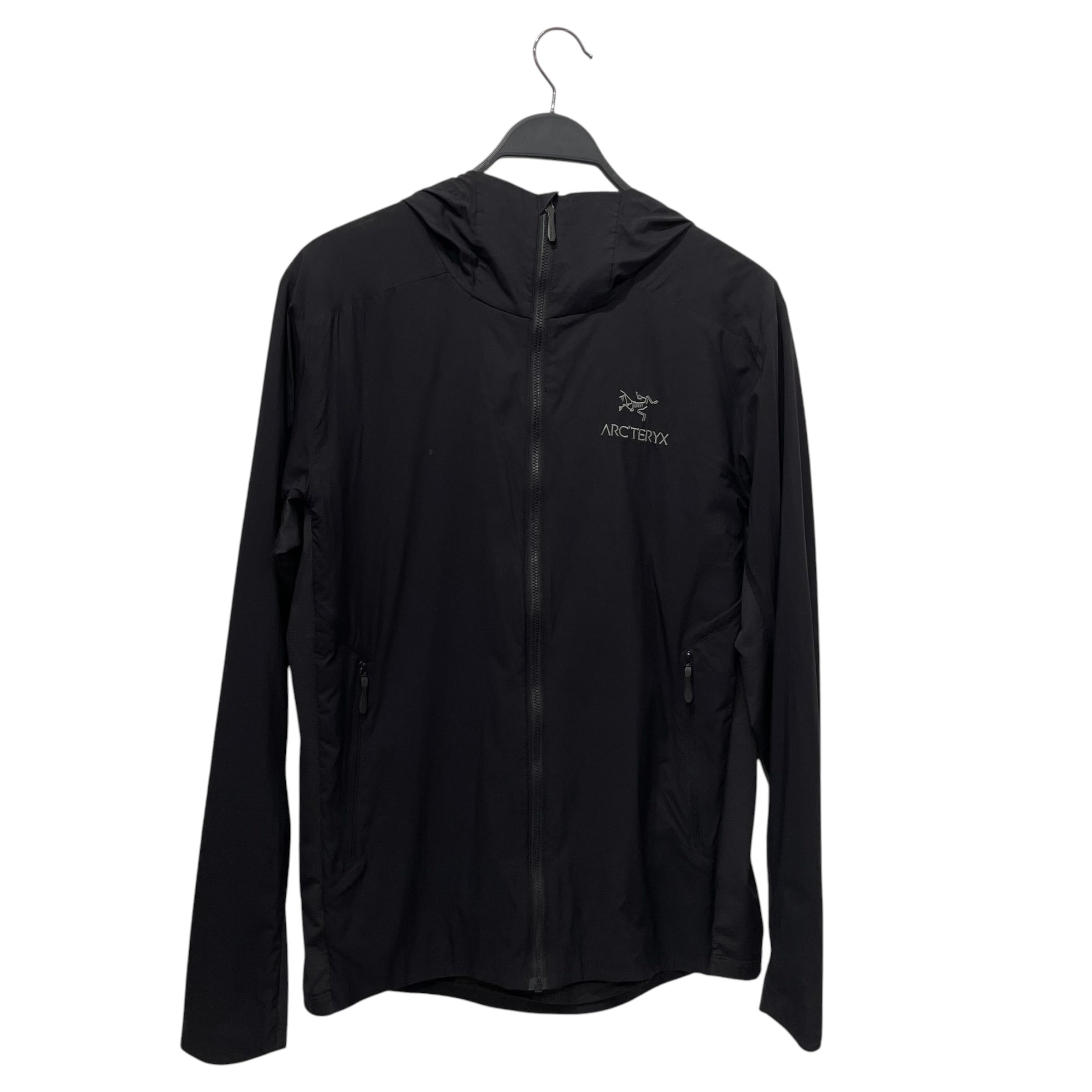 ARC'TERYX VEILANCE/Windbreaker/M/Nylon/BLK/Atom Hoody, embroidered logo view 1