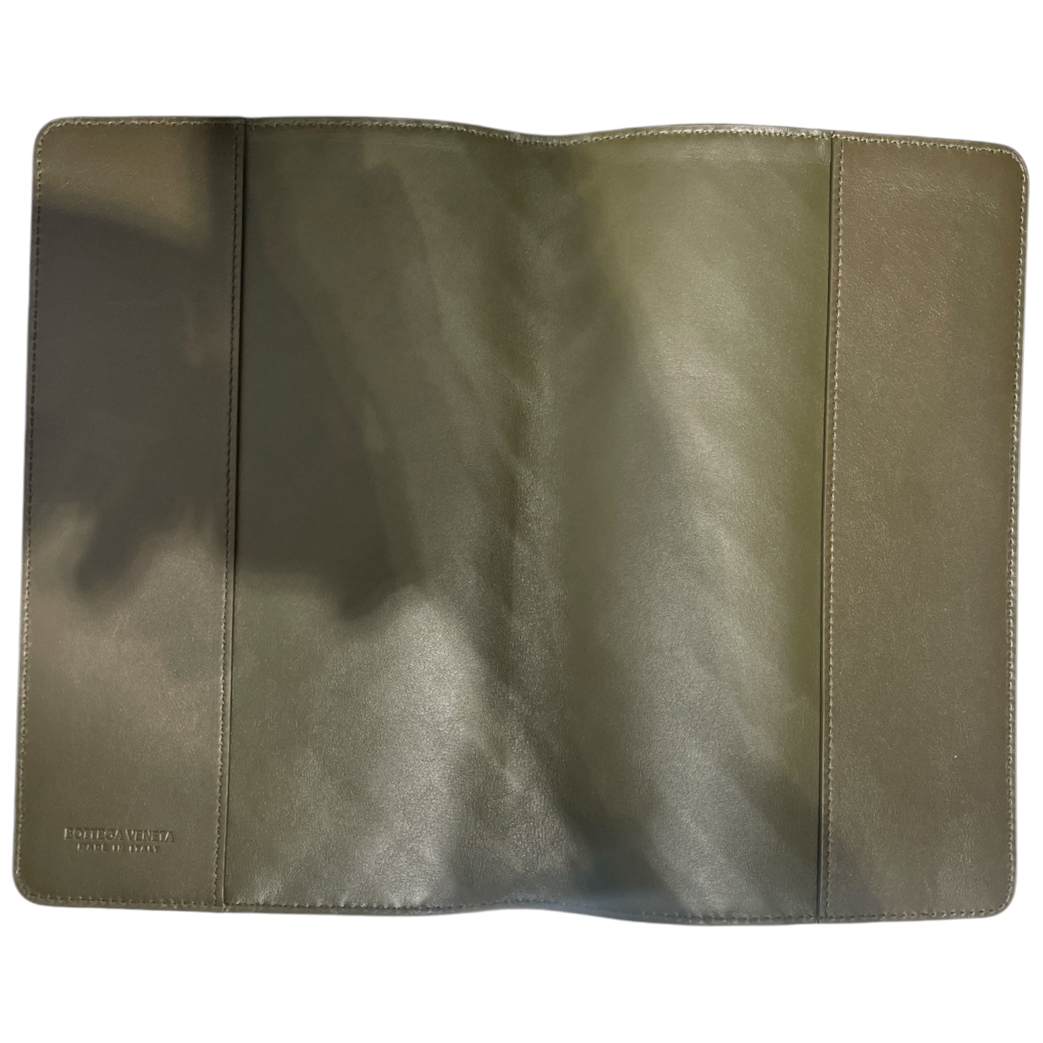 BOTTEGA VENETA/Planner Cover/Leather/KHK/M's/Intrecciato notebook cover view 3