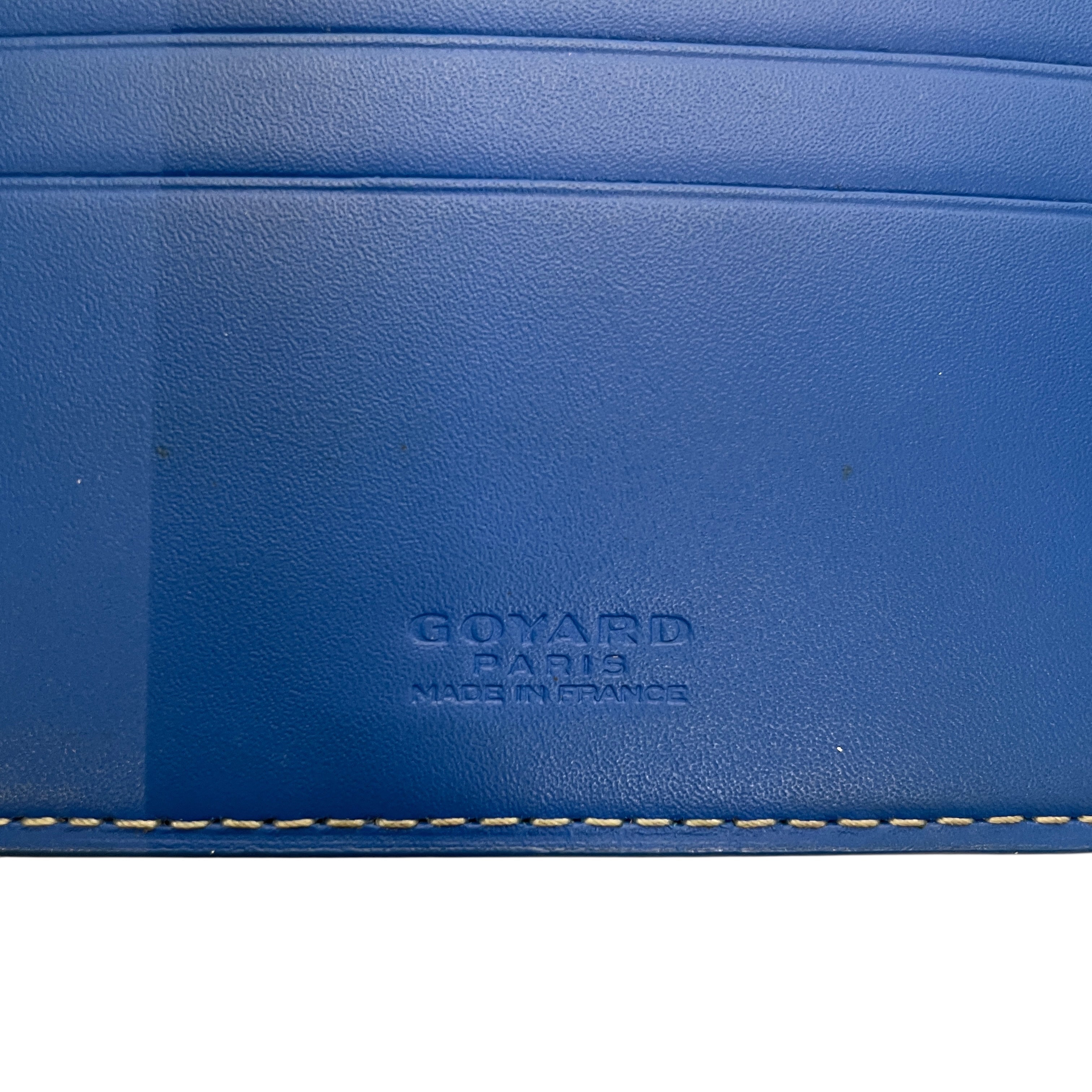 GOYARD/Trifold Wallet/Monogram/Leather/BLU/MAE020217 view 4
