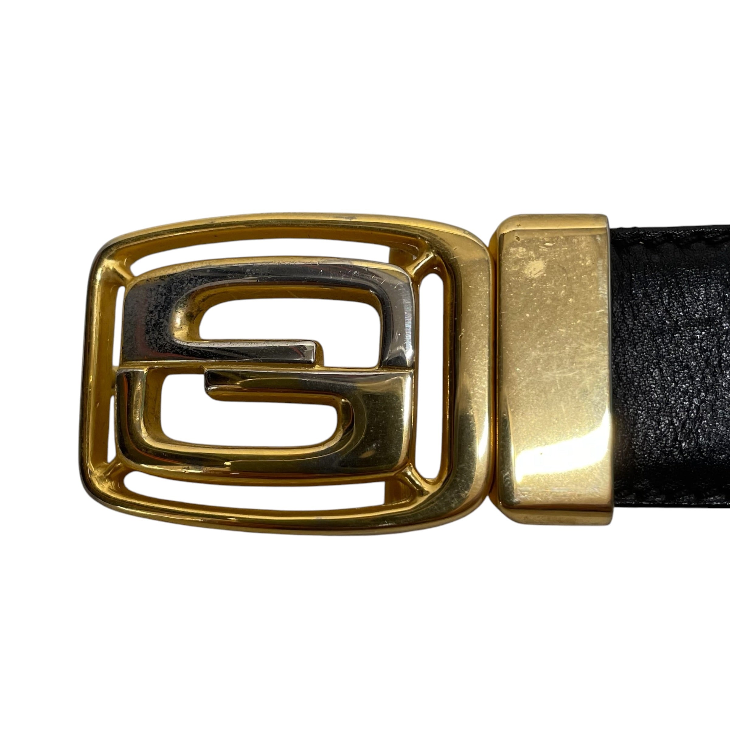GUCCI/Belt/Leather/BLK/M's/vintage belt 0369040088 view 3