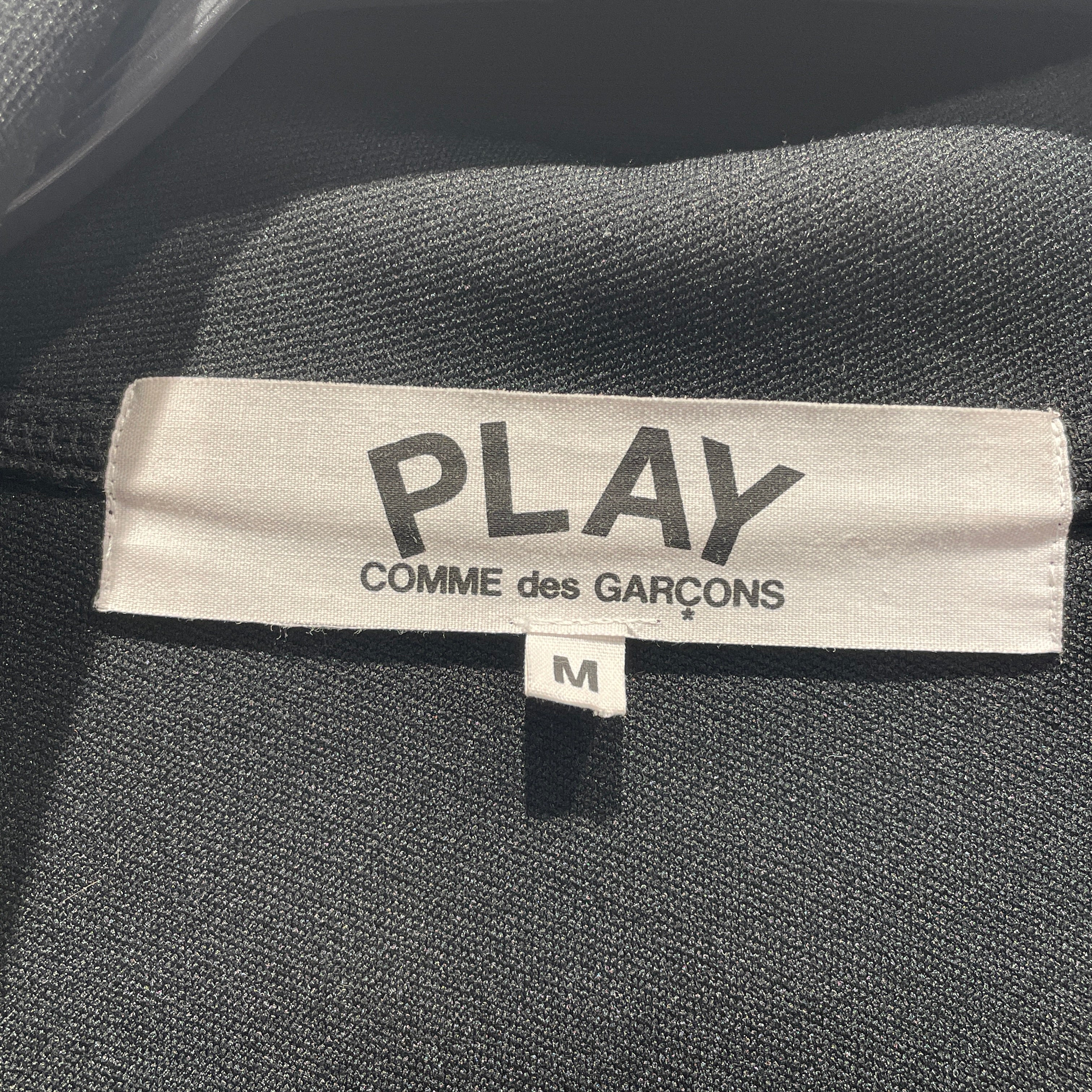 PLAY COMME des GARCONS/Jacket/M/Nylon/BLK/BIG BACK LOGO TRK JKT view 3