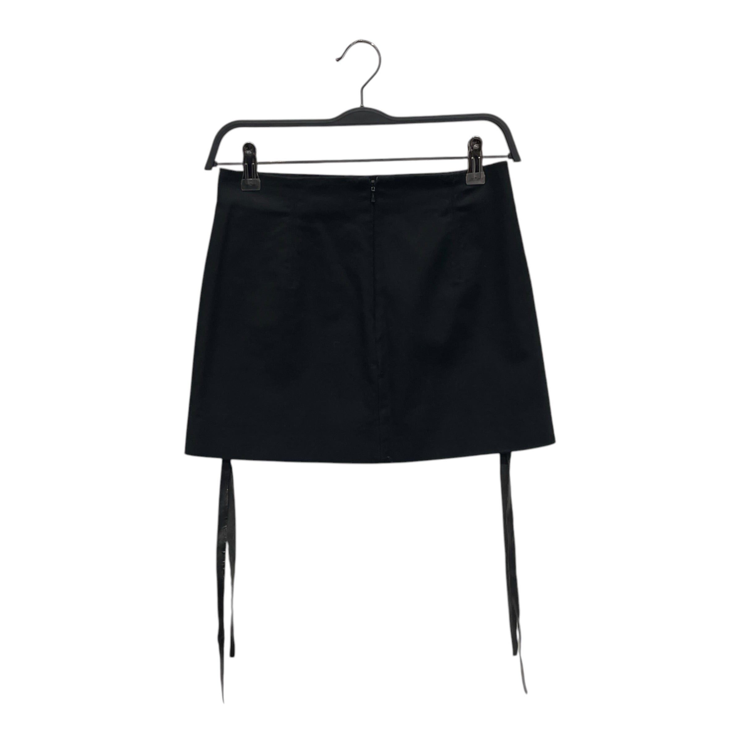Helmut Lang/Skirt/2/Cotton/BLK/LACE UP MINI SKIRT view 1