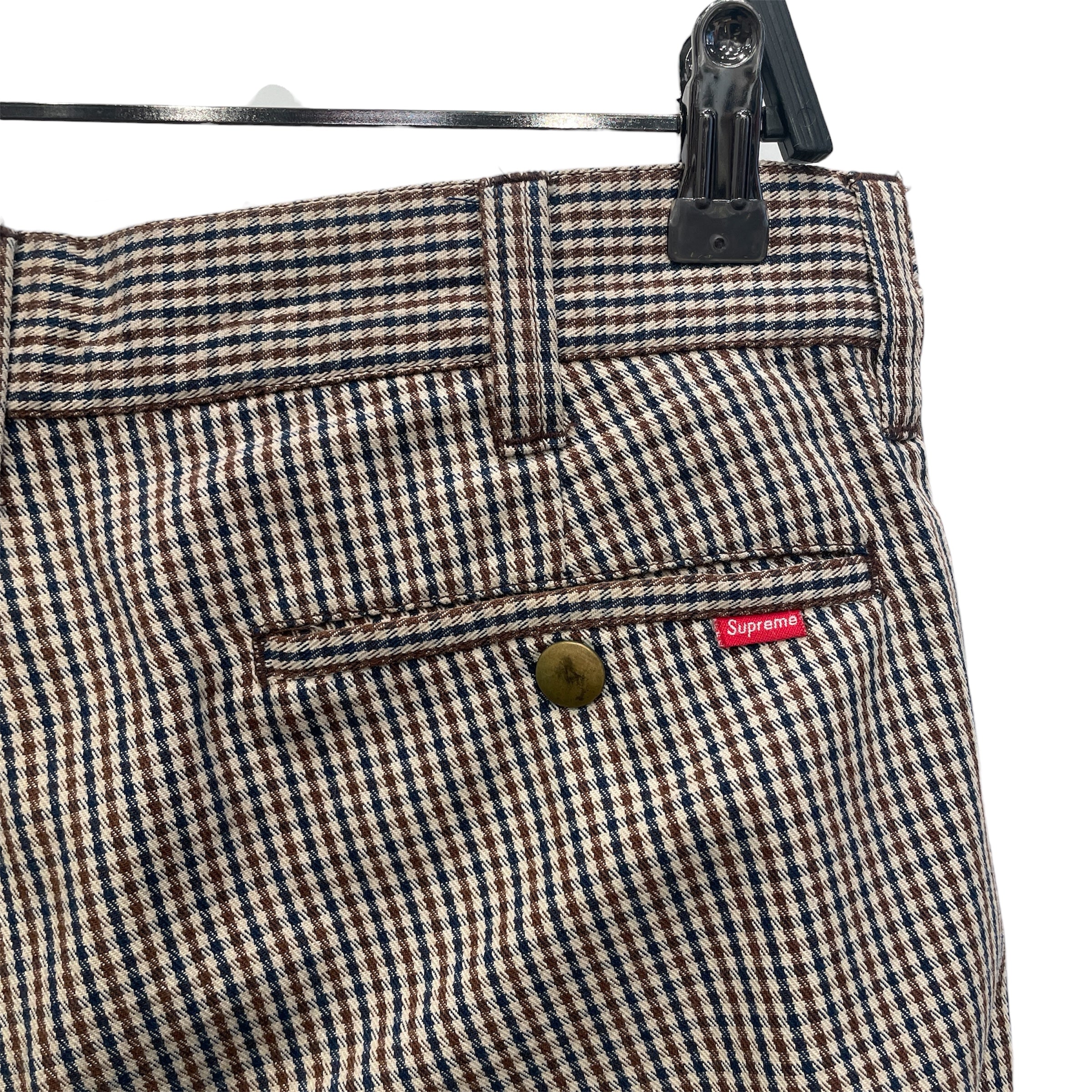 Supreme/Pants/30/Polyester/BEG/Houndstooth Check/101837 view 3