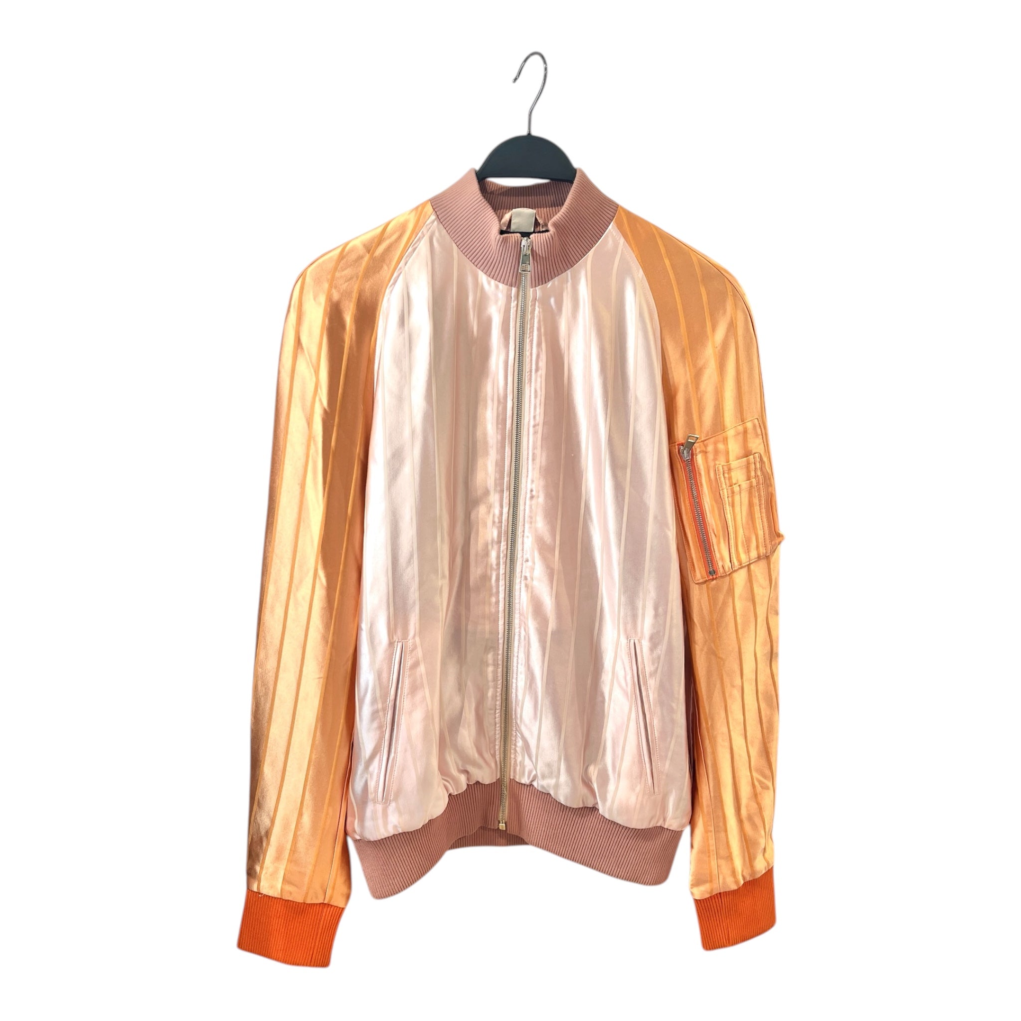WINNIE NY/Jacket/S/Silk/PNK/Stripe/STRIPED BOMBER view 1