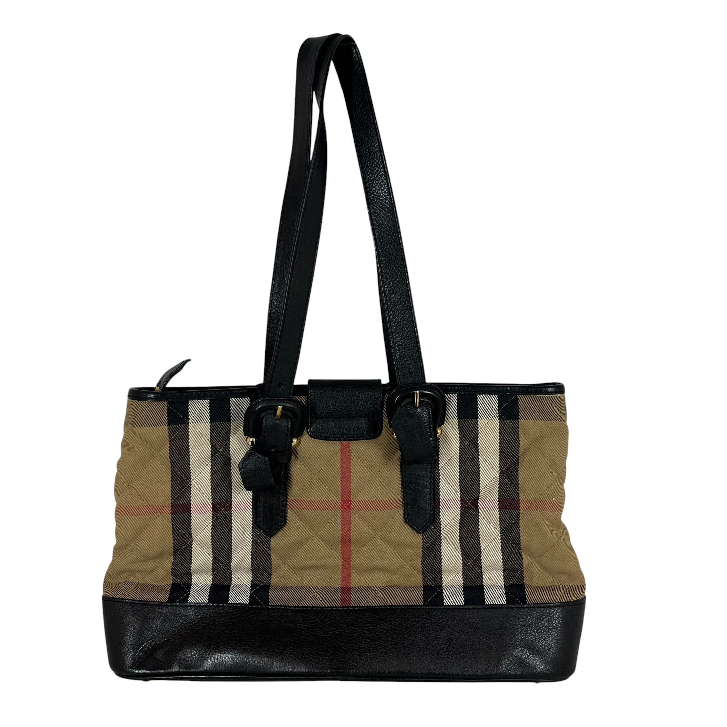 BURBERRY/Hand Bag/Gingham Check/Cotton/BEG/HOUSE CHECK TOTE view 2