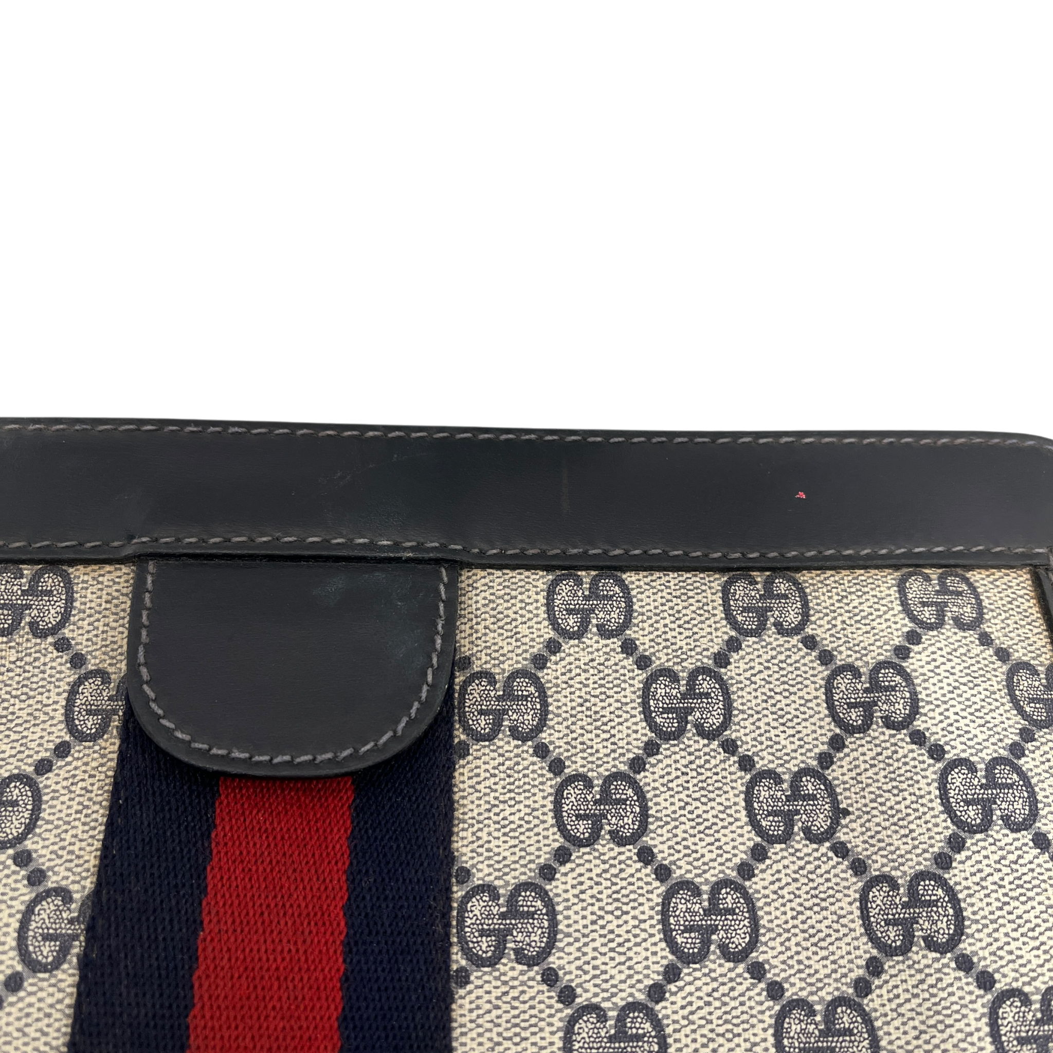 GUCCI/Clutch Bag/Leather/GRY/monogram supreme parfum view 12
