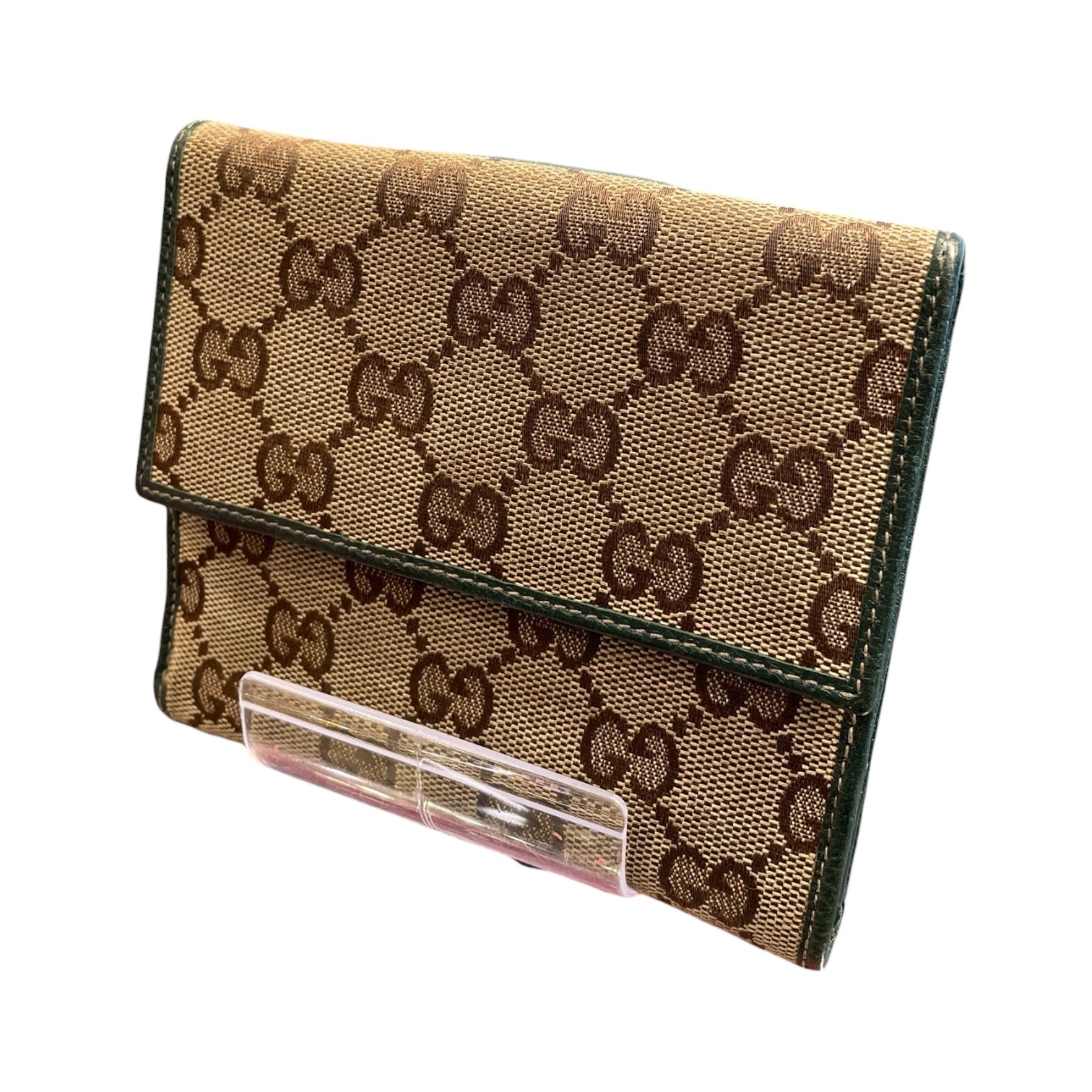 GUCCI/Bifold Wallet/Monogram/BRW/M's/ view 2