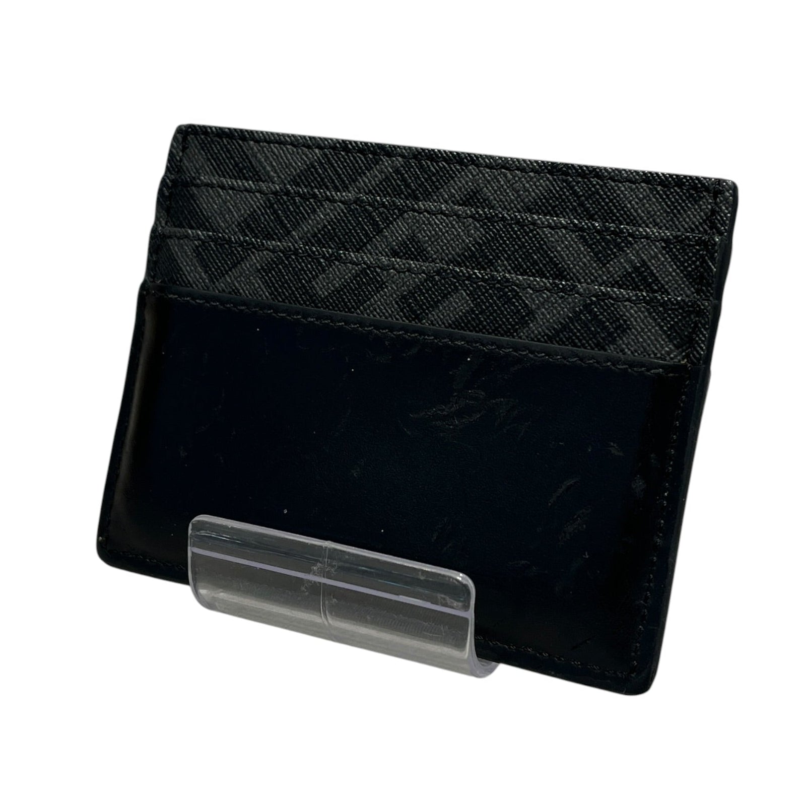 FENDI/Wallet/Monogram/Leather/BLK/Printed SLV/BLK Card Holder view 2