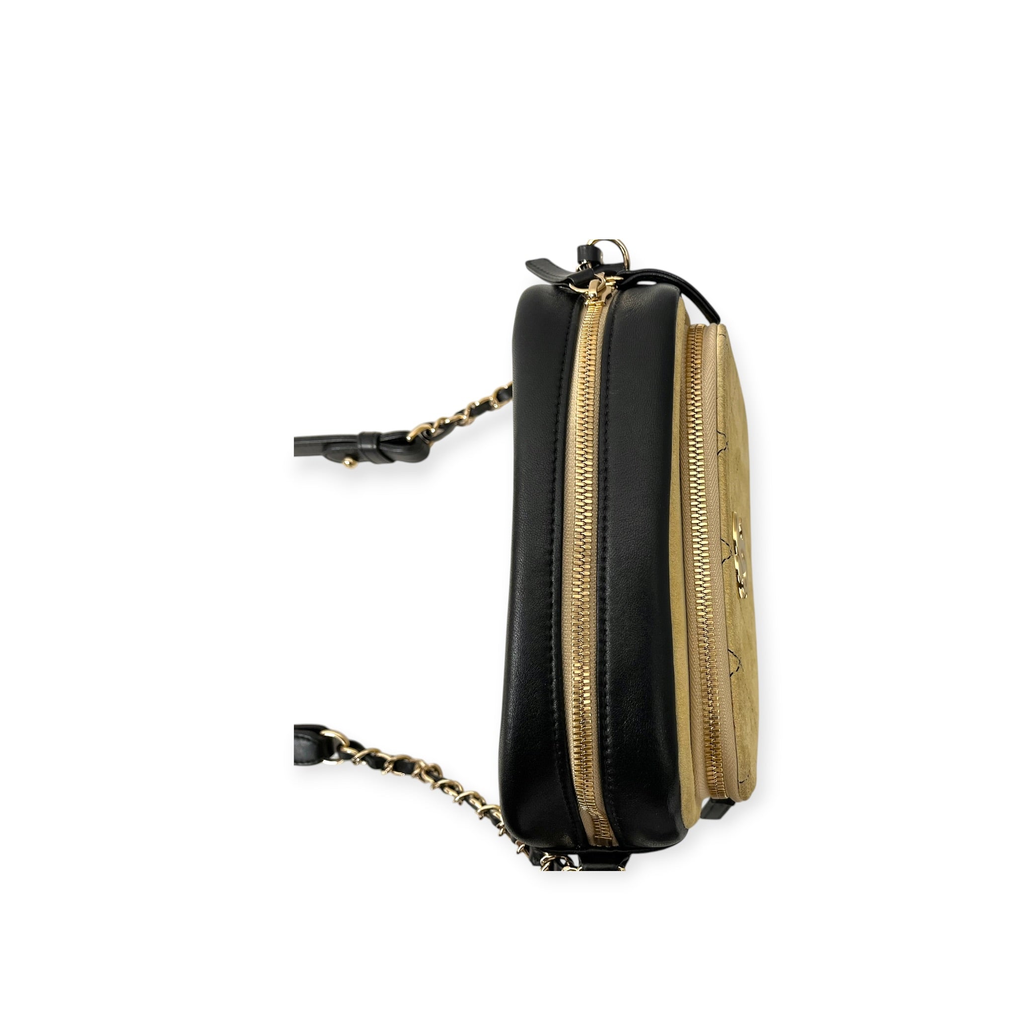 CHANEL/Bag/Leather/CRM/SUEDE PANEL BAG view 4