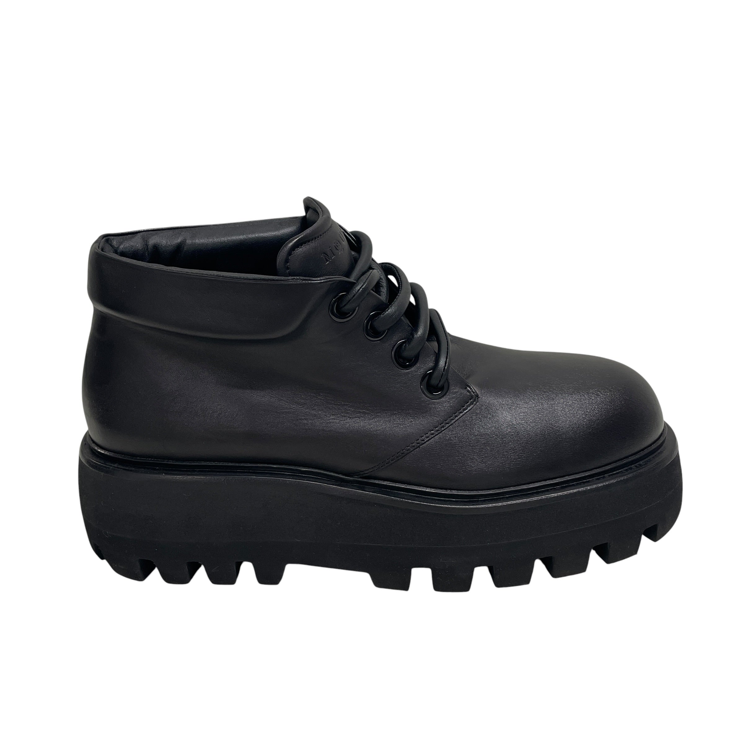 Alexander McQueen/Boots/US 12/Leather/BLK/PLATFORM BOOT /LEATHER LACE view 4