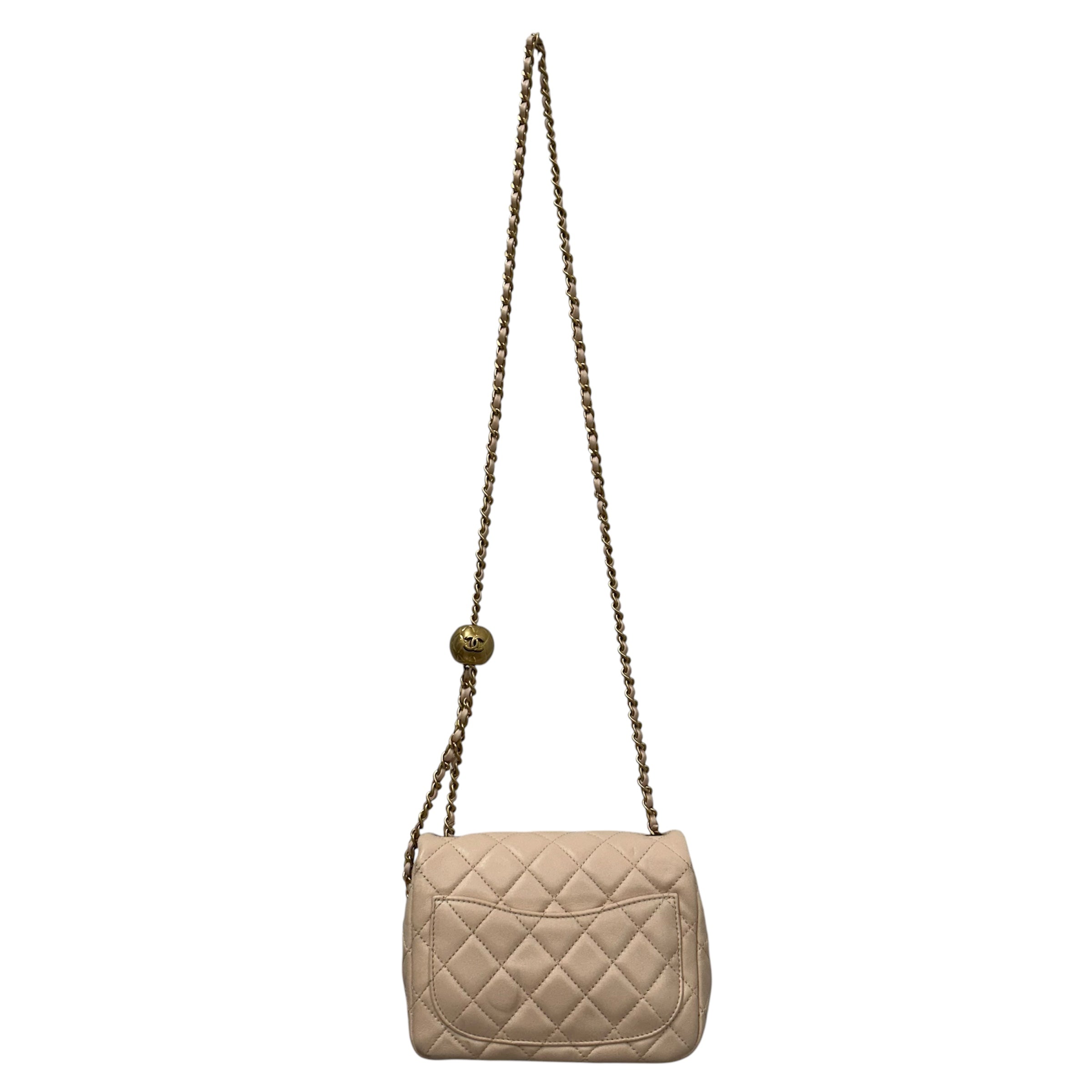 CHANEL/Bag/Leather/PNK/PEARL CRUSH MINI FLAP view 2