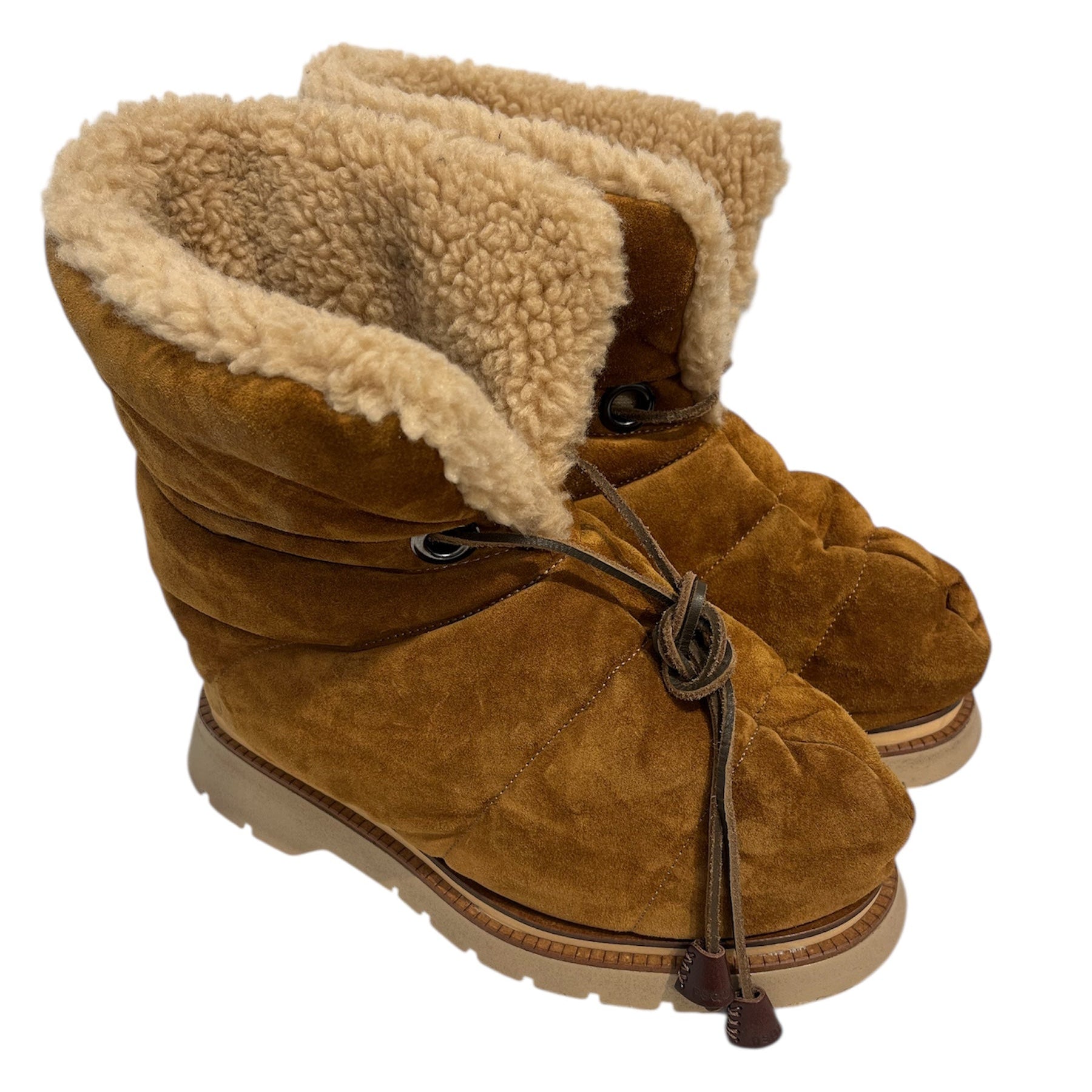 DSQUARED2/Boots/EU 40/Cotton/BEG/puffy ankle boot sherpa view 1