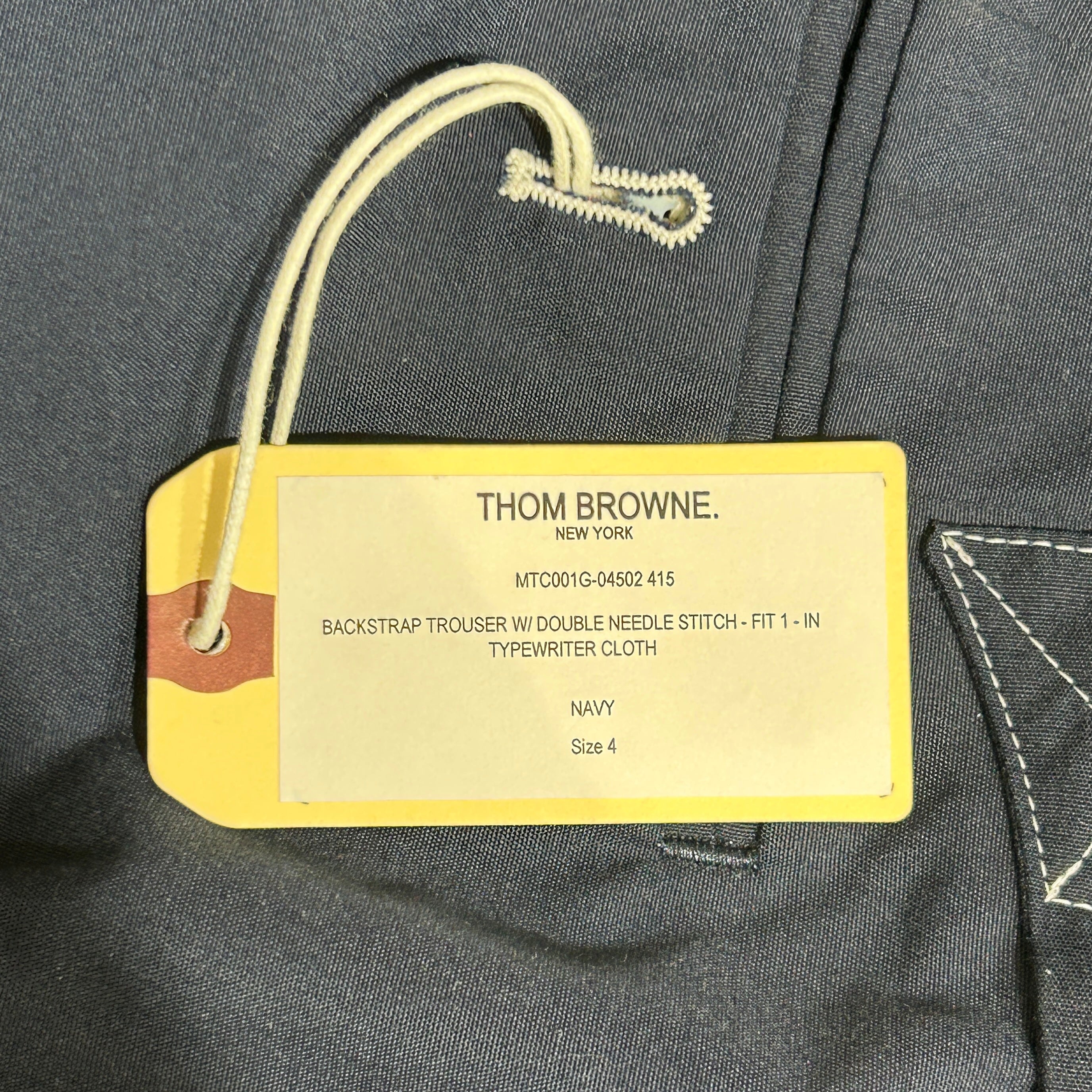 THOM BROWNE. NEW YORK/Slacks/3/Cotton/NVY/ view 5