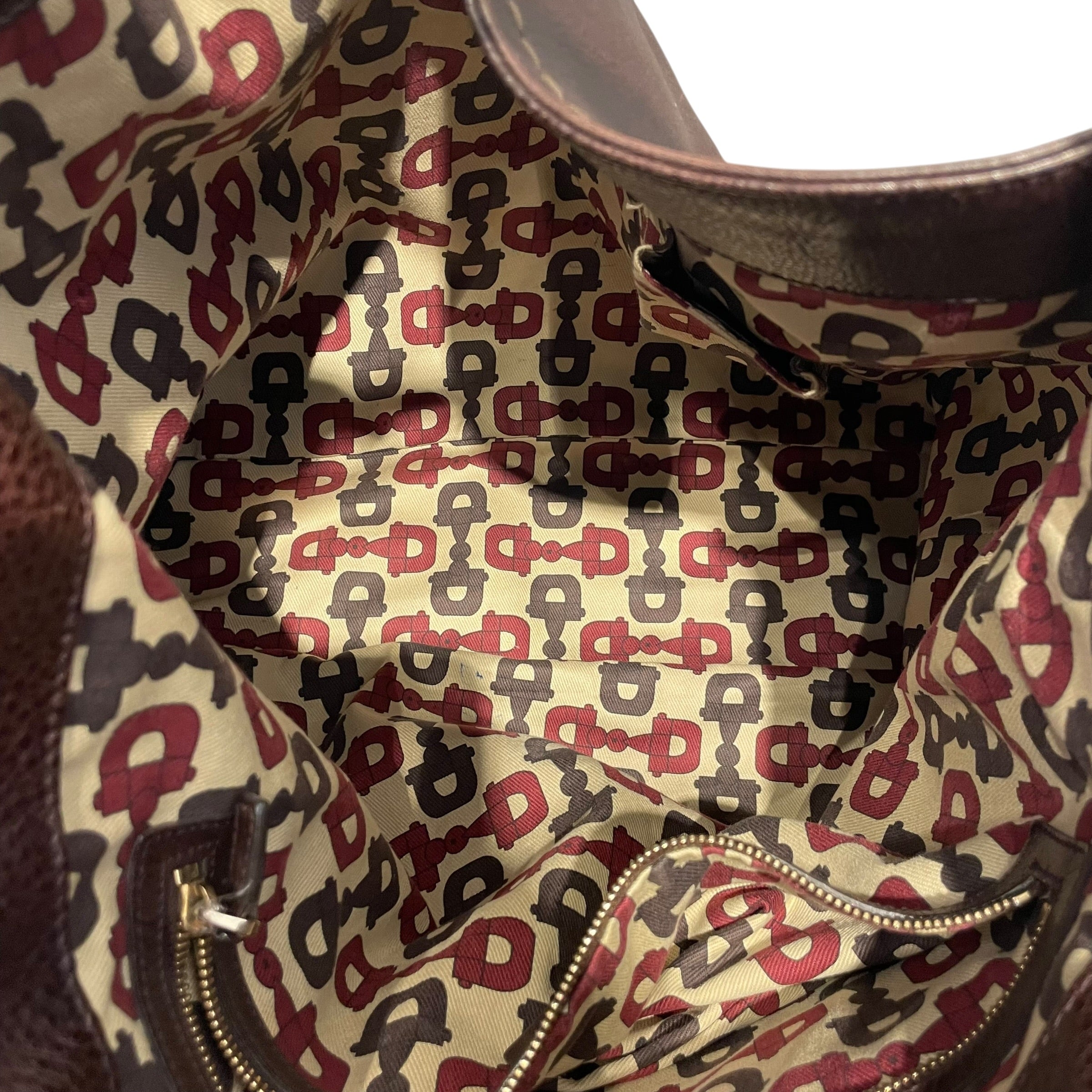 GUCCI/Tote Bag/Leather/BRW/GG Supreme Signoria BRW view 3