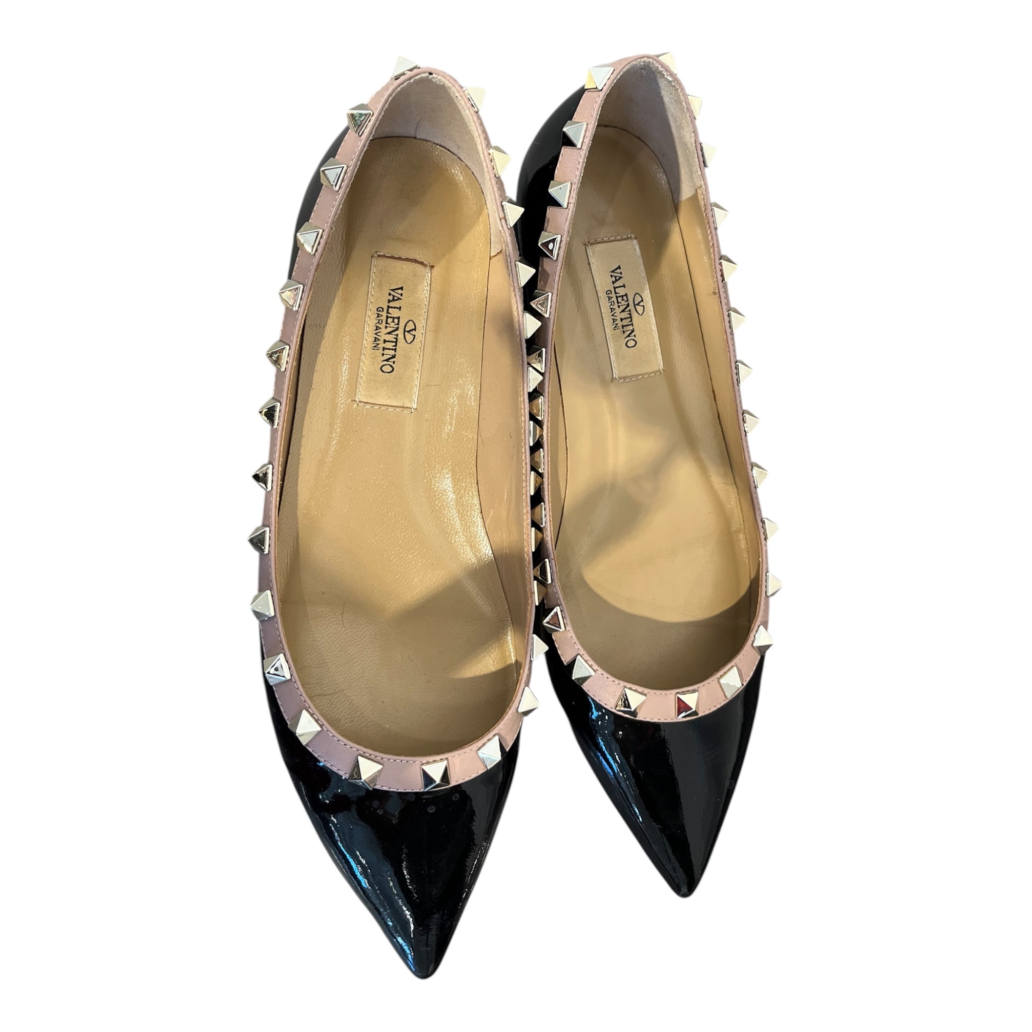 VALENTINO/Flat Shoes/US 7.5/BLK/Gold Studded view 4