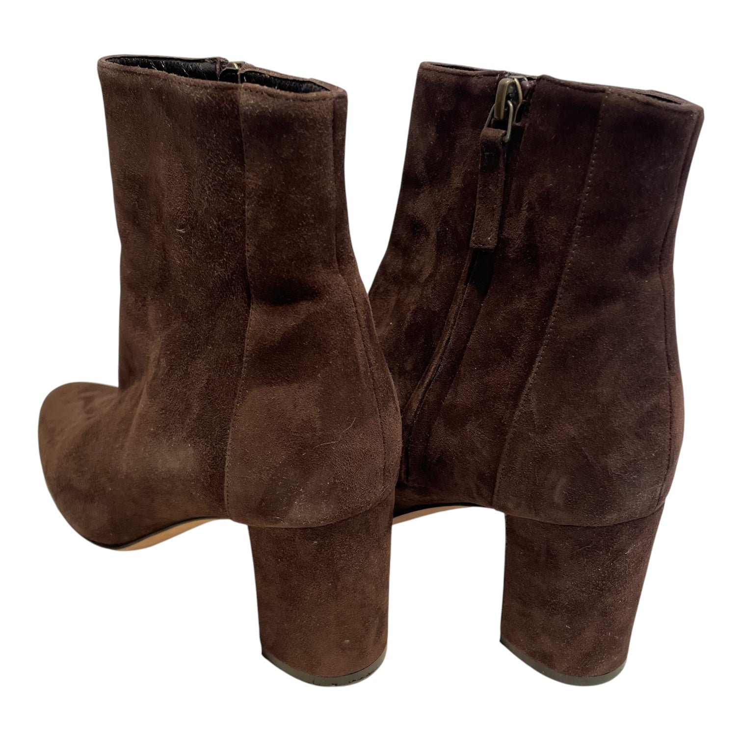 MANOLO BLAHNIK/Ankle Boots/EU 37.5/Suede/BRW/zipper view 2