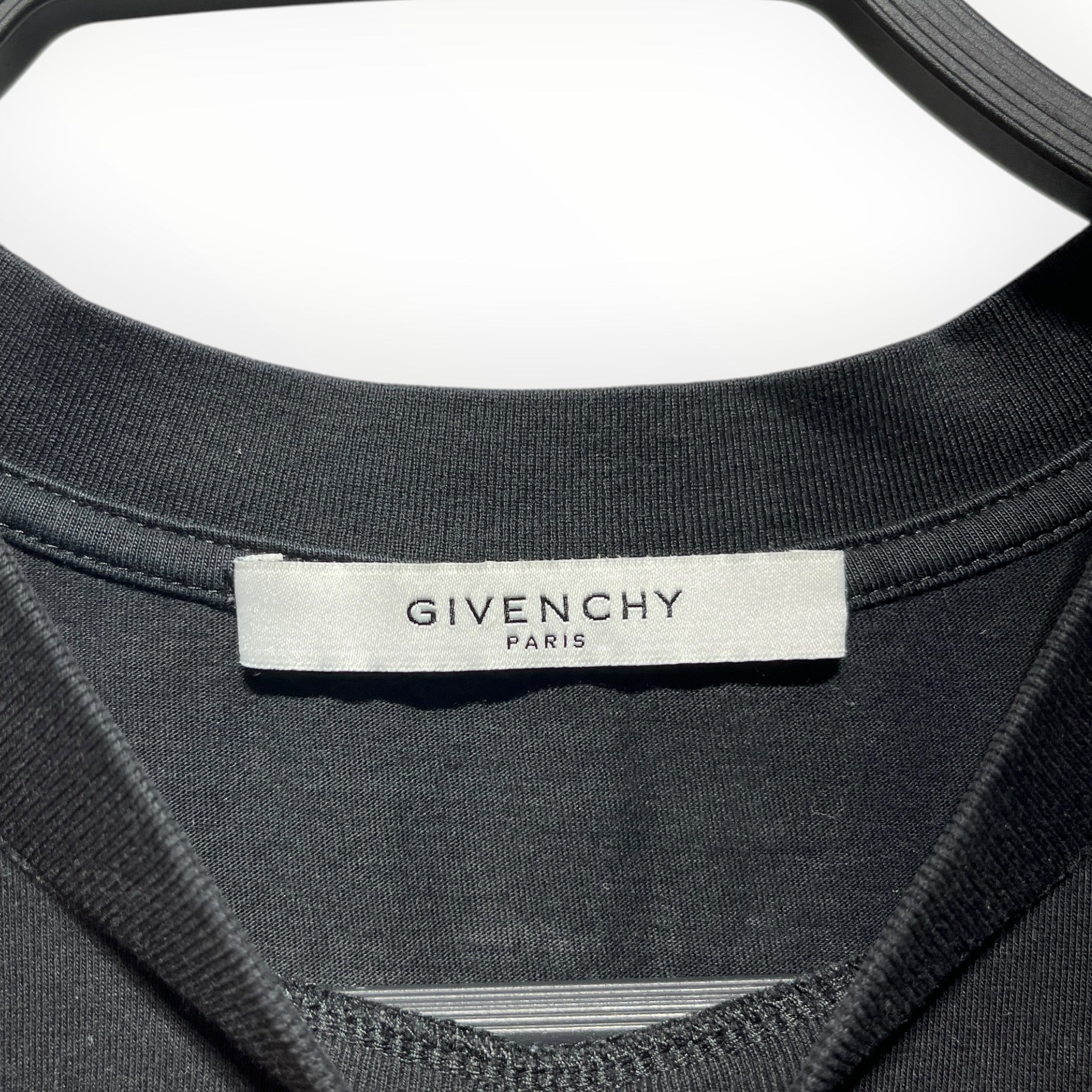GIVENCHY/T-Shirt/XS/Cotton/BLK/Graphic/PARIS FRANCE BIRD view 3