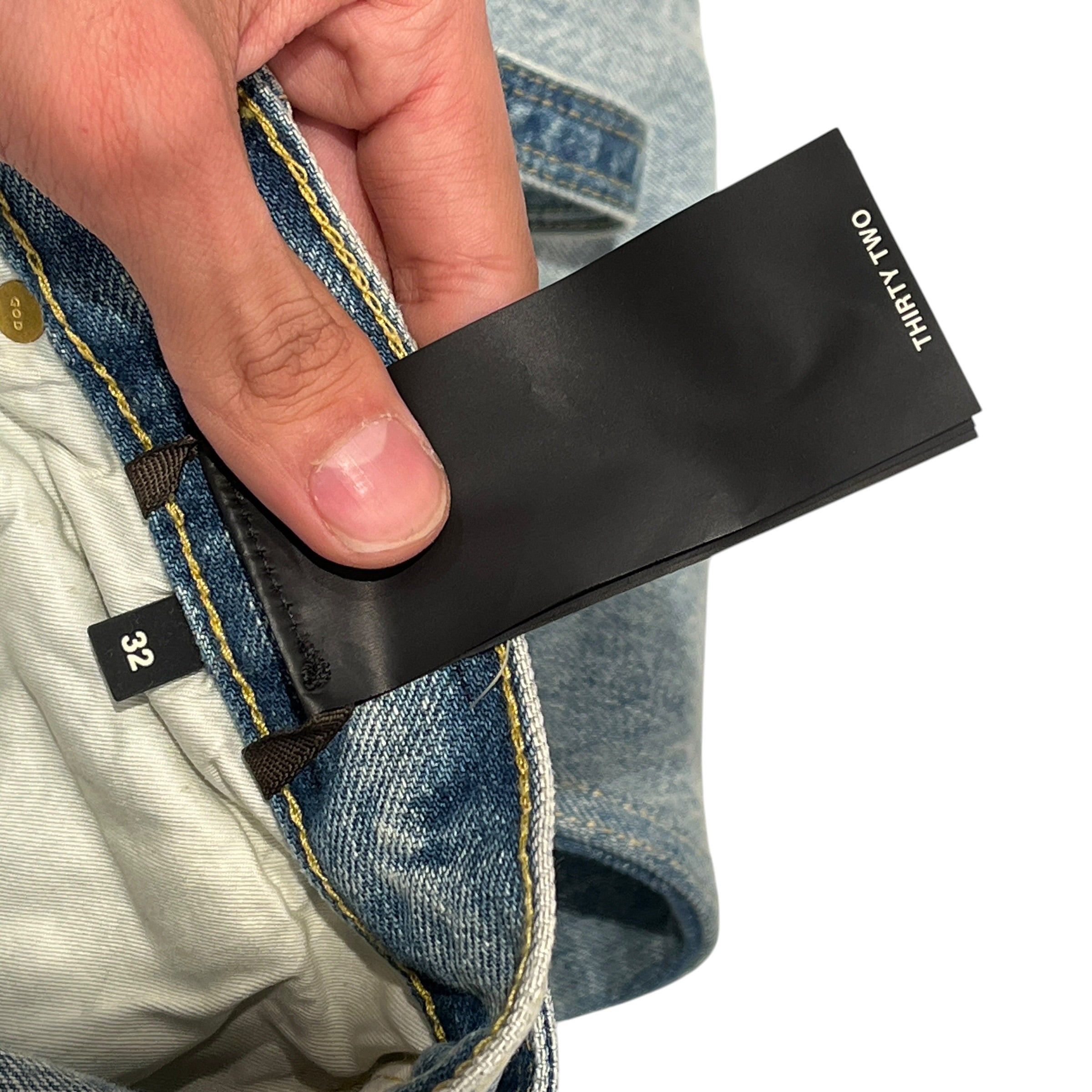 FEAR OF GOD/Straight Pants/32/Denim/BLU/SLIM DOUBLEKNEE BELTED LIGHT view 8