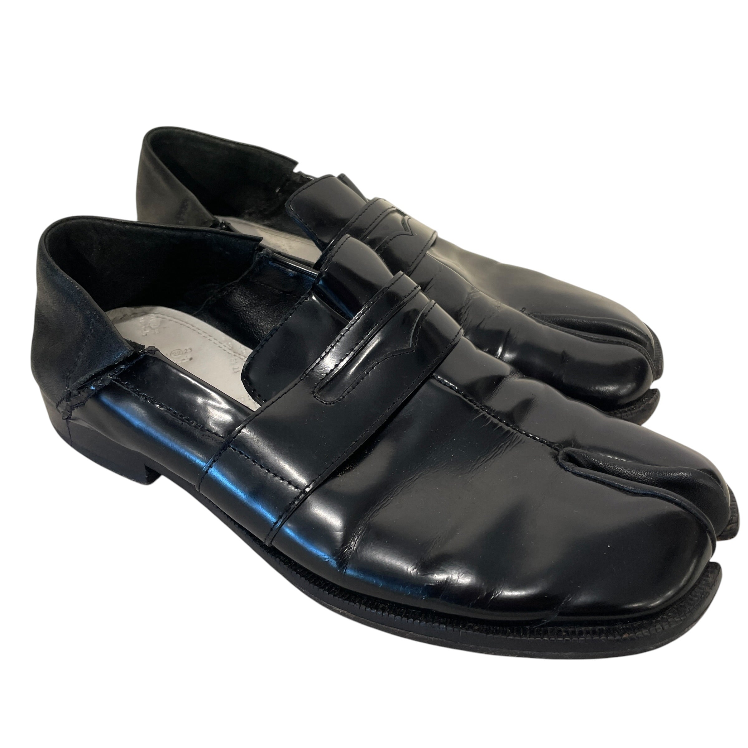Maison Margiela/Loafers/EU 40/Leather/BLK/TABI LOAFER SLIP ON view 1