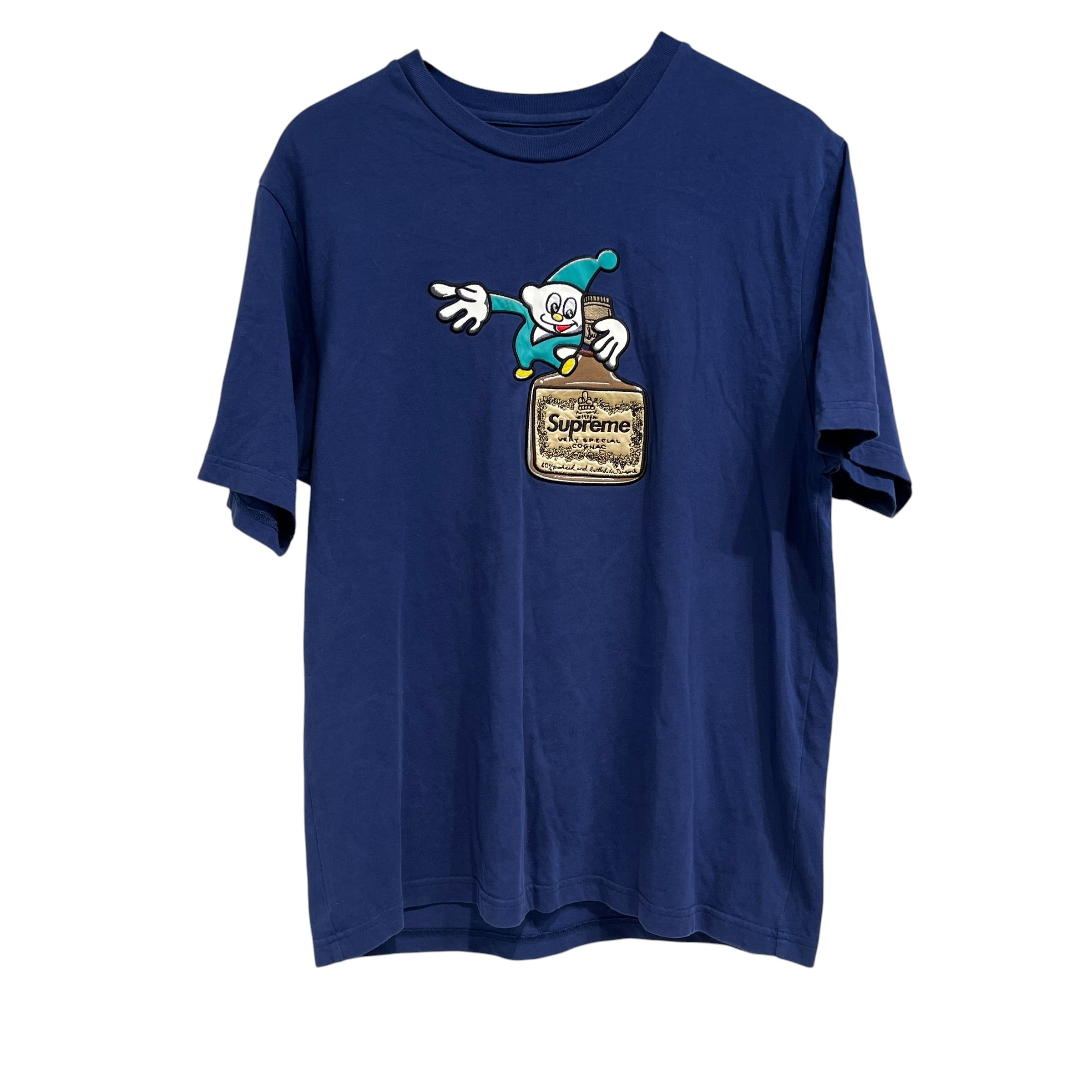 Supreme/T-Shirt/S/Cotton/BLU/Elf Holding Liquor view 1