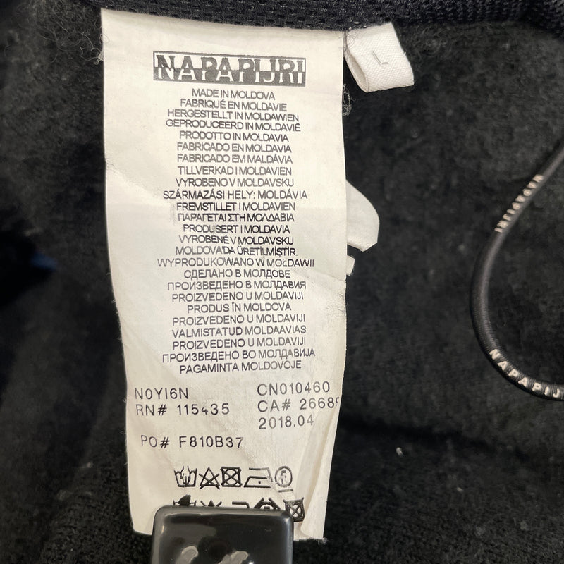NAPAPIJRI/MARTINE ROSE/Fleece Jkt/L/Polyester/BLK/FLEECE ZIP UP