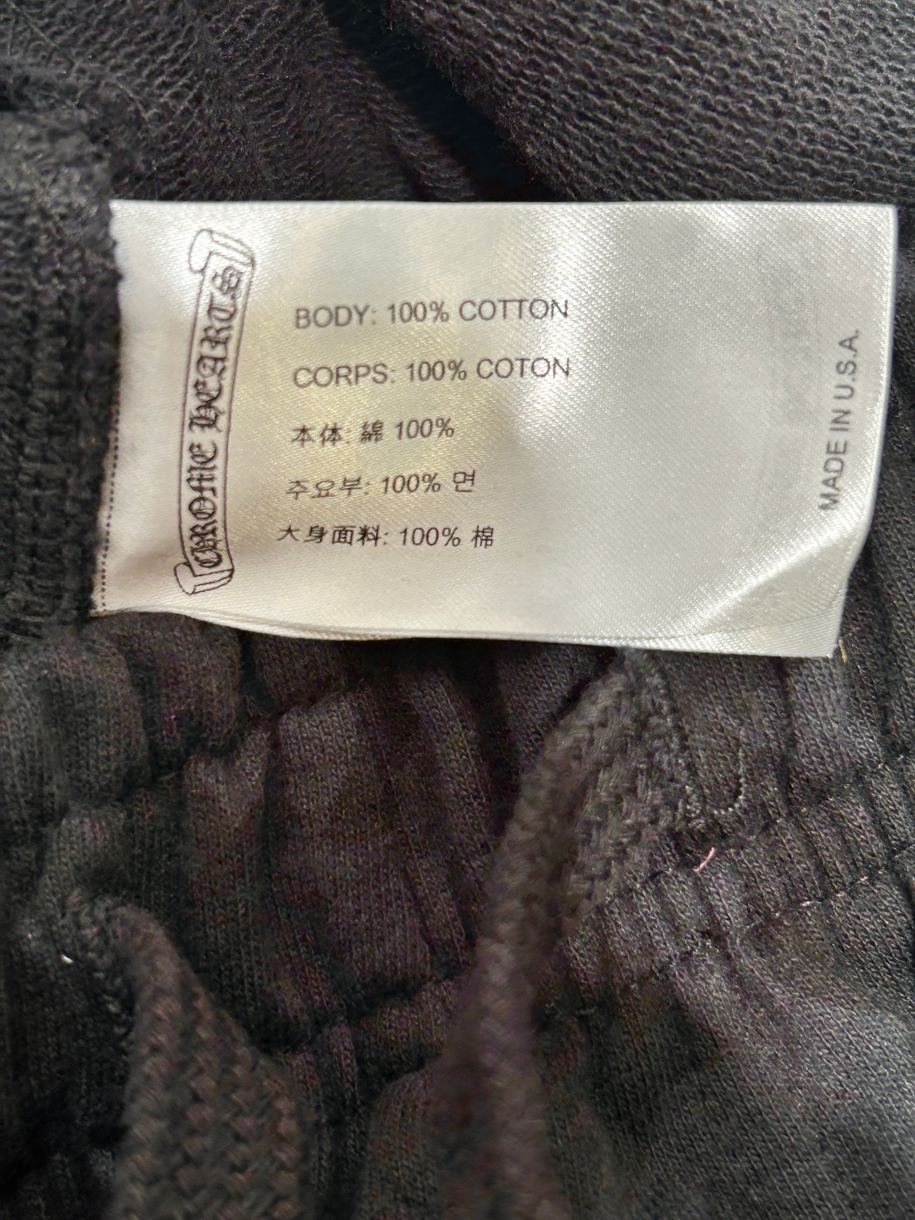 CHROME HEARTS/Pants/L/Cotton/BLK/All Over Print/cemetary cross all over view 3