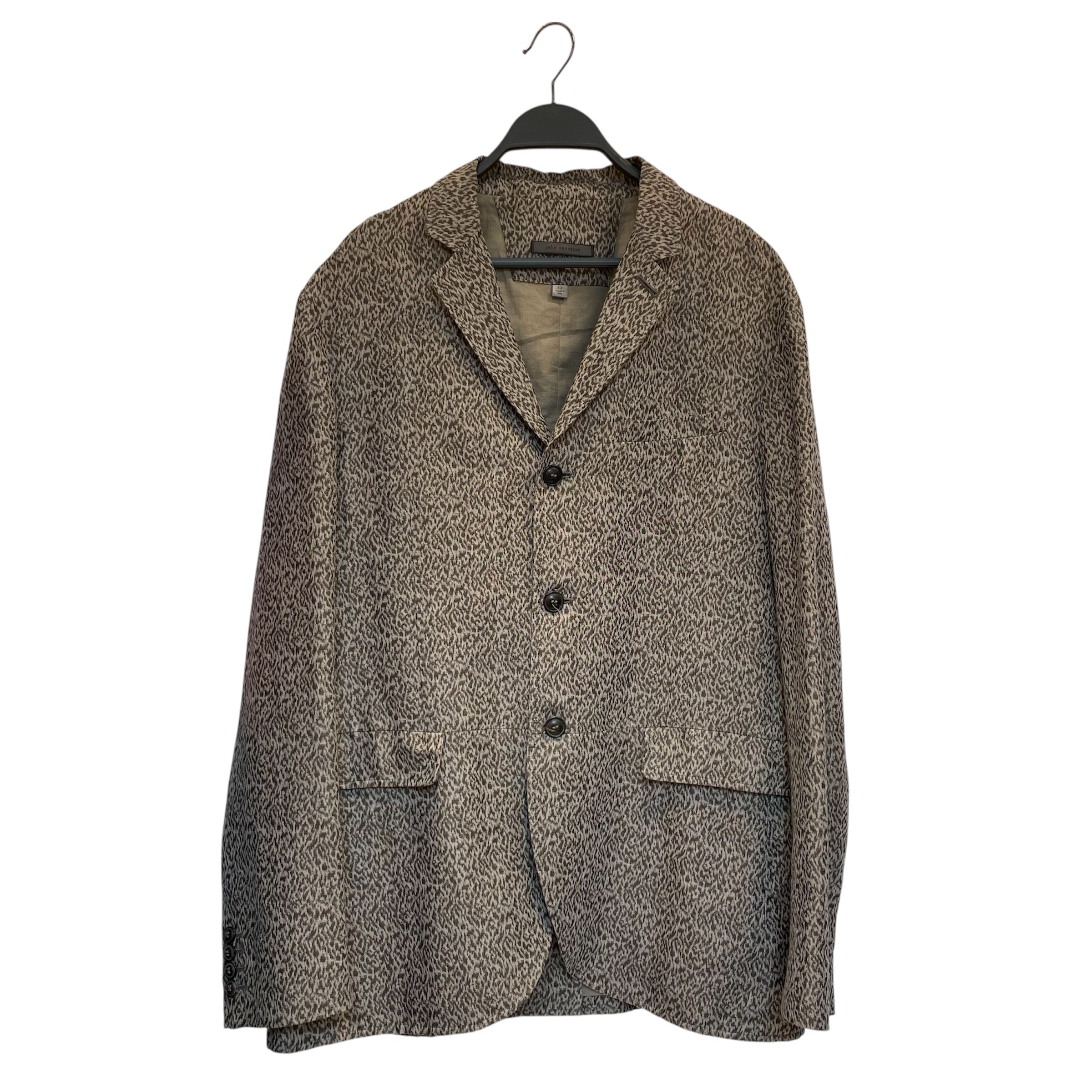 john varvatos/Jacket/52/Wool/GRY/Animal Pattern/ANIMAL PRINT view 1