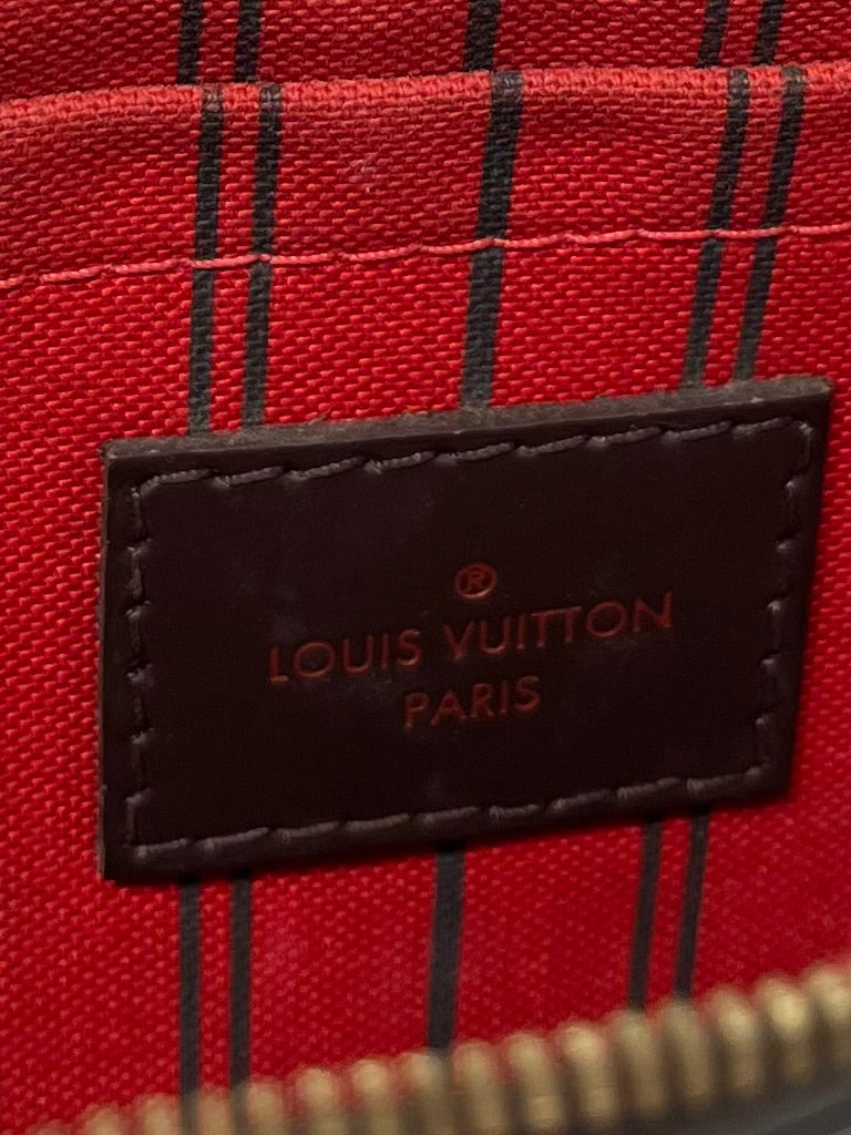 LOUIS VUITTON/Clutch Bag/Plaid/Leather/BRW/DAMIER EBENE view 7