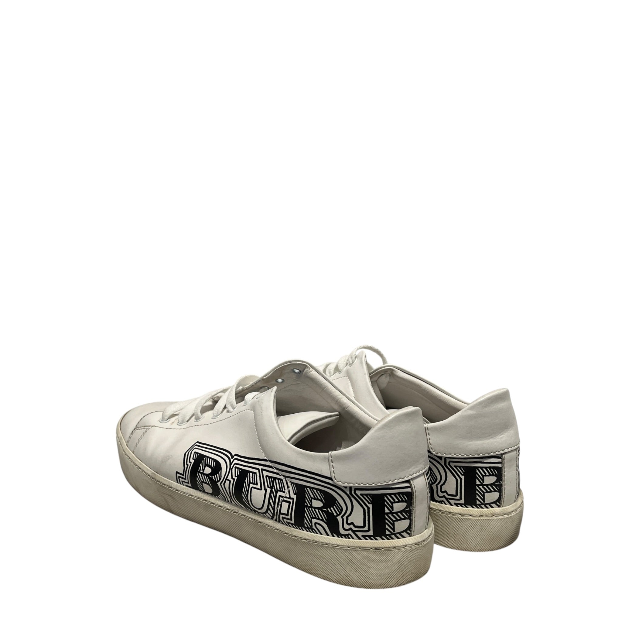 BURBERRY LONDON/Low-Sneakers/EU 42/WHT/ALBERT DOODLE WHITE SNEAKER view 2