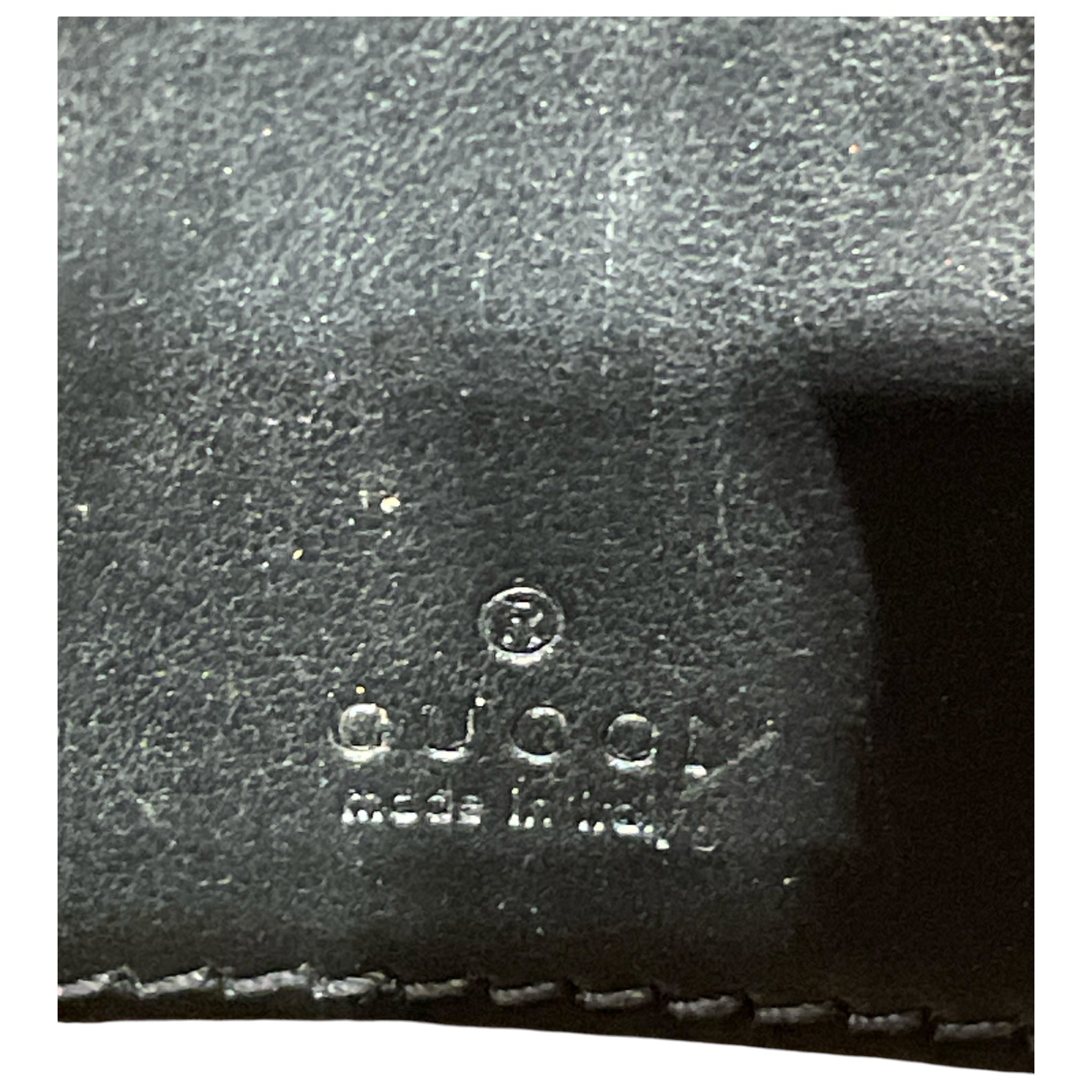GUCCI/Cross Body Bag/Leather/BLK/GG marmont Half Moon mini view 4