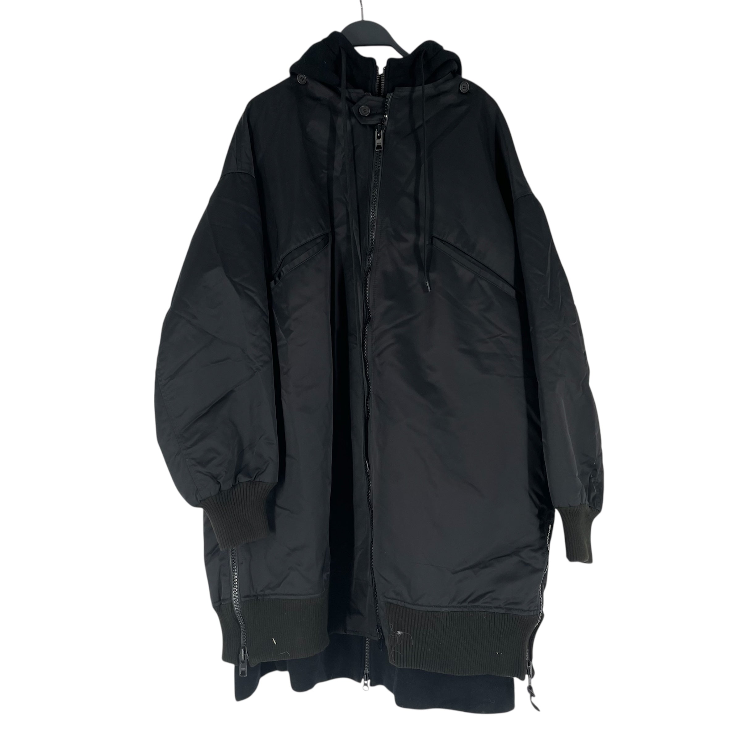 YOHJI YAMAMOTO/Mod Parka/Black/Wool/ view 1