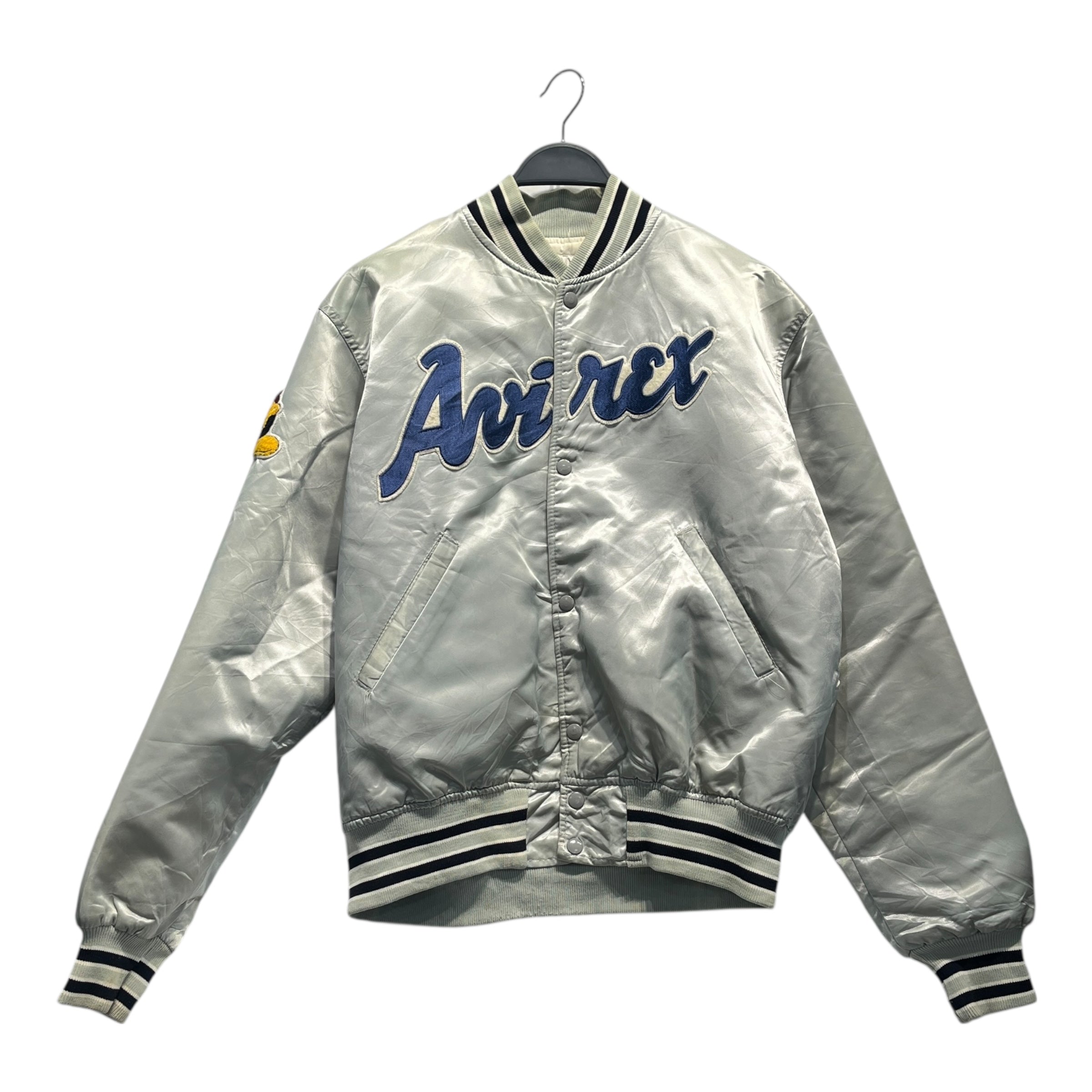 AVIREX/Baseball Jkt/Nylon/SLV/All Over Print/VTG PATCH JACKET view 1