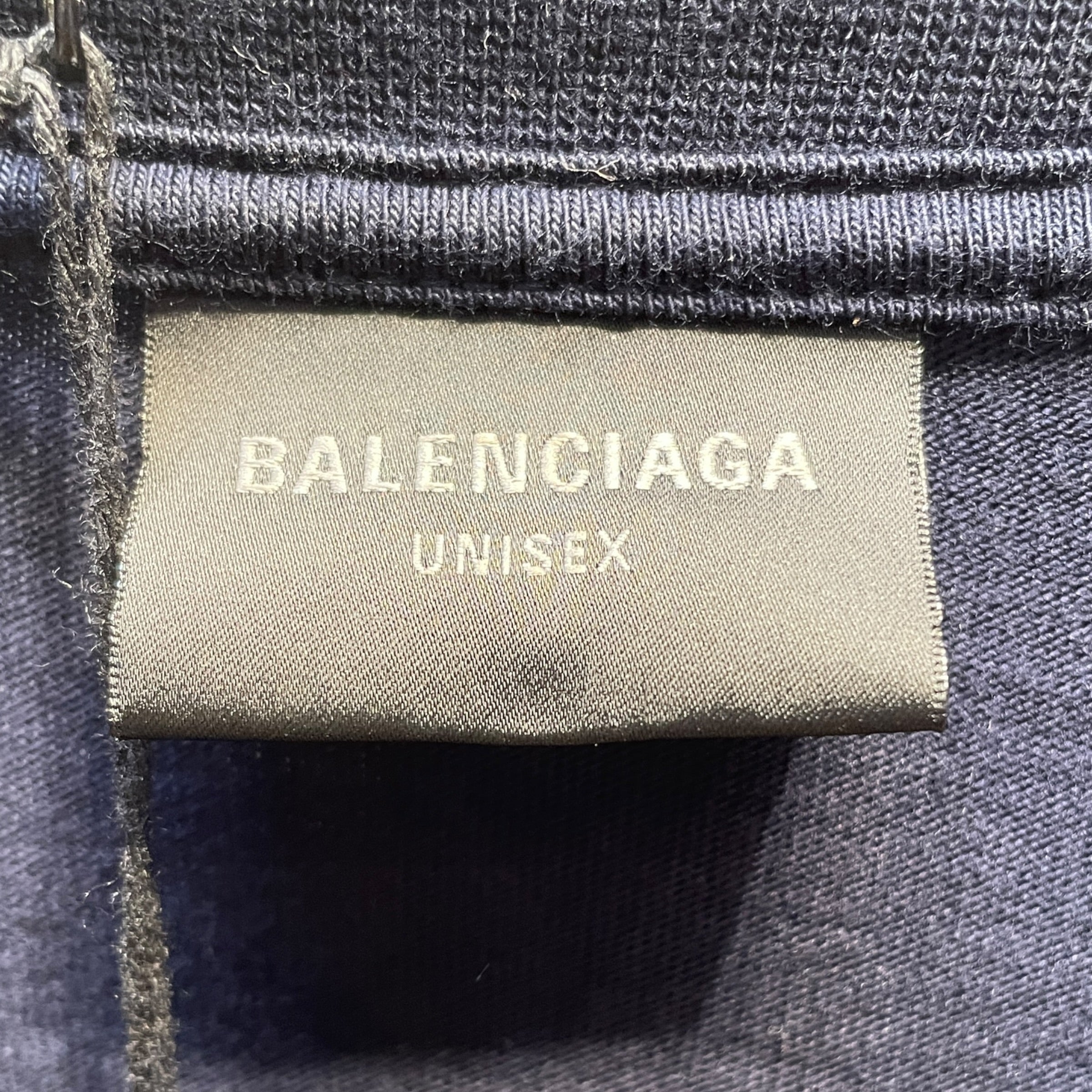 BALENCIAGA/LS T-Shirt/L/Cotton/NVY/Double T-Shirt view 3