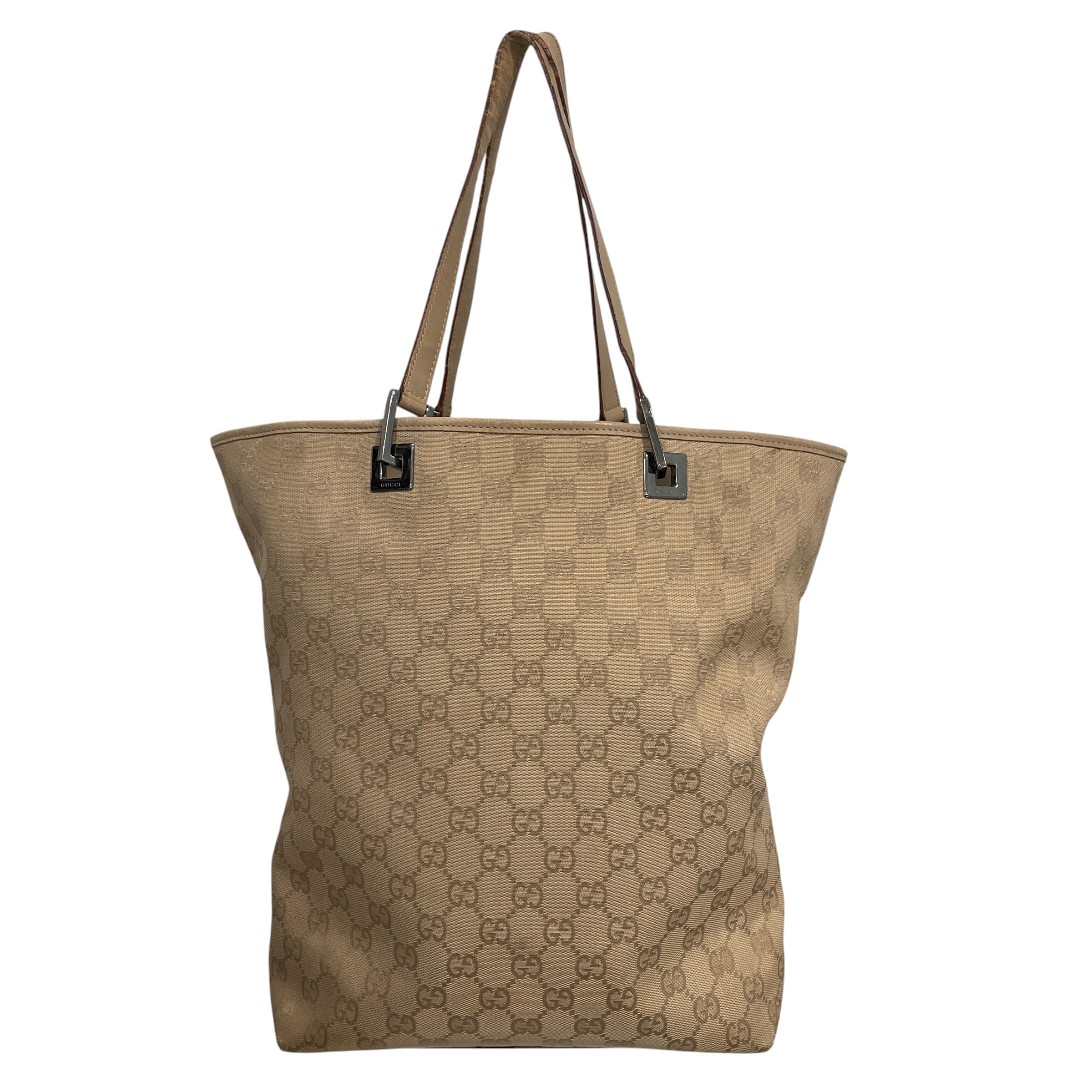 GUCCI/Hand Bag/All Over Print/BEG/CANVAS GG CHECKER view 1