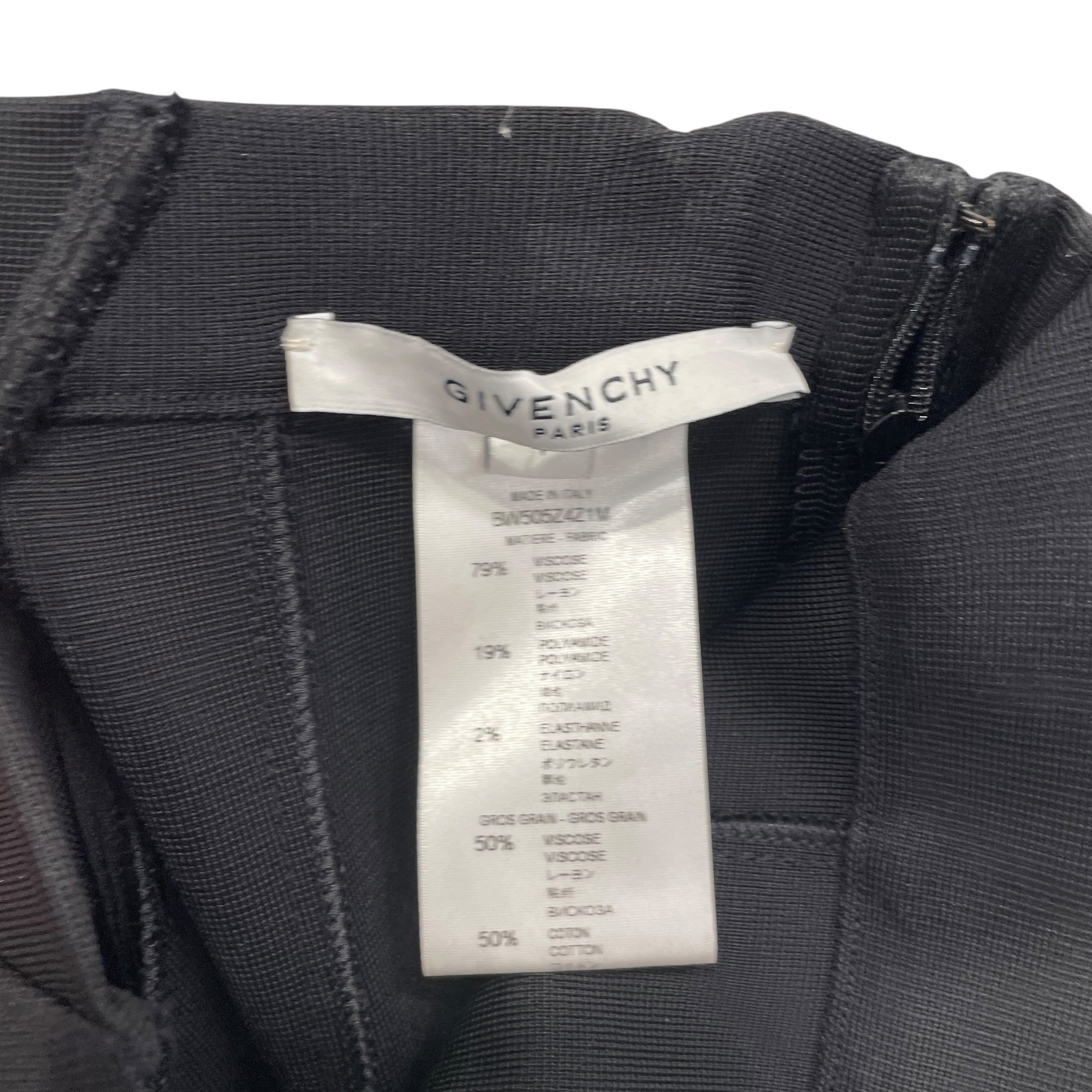 GIVENCHY/Straight Pants/M/BLK/skinny pant/logo button view 3