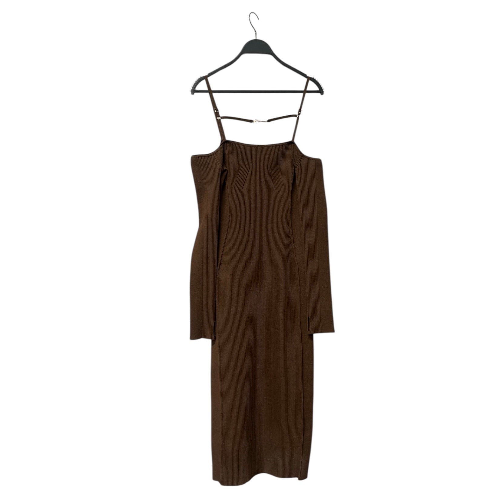 JACQUEMUS/LS Dress/40/Cotton/BRW/213kn300 view 1