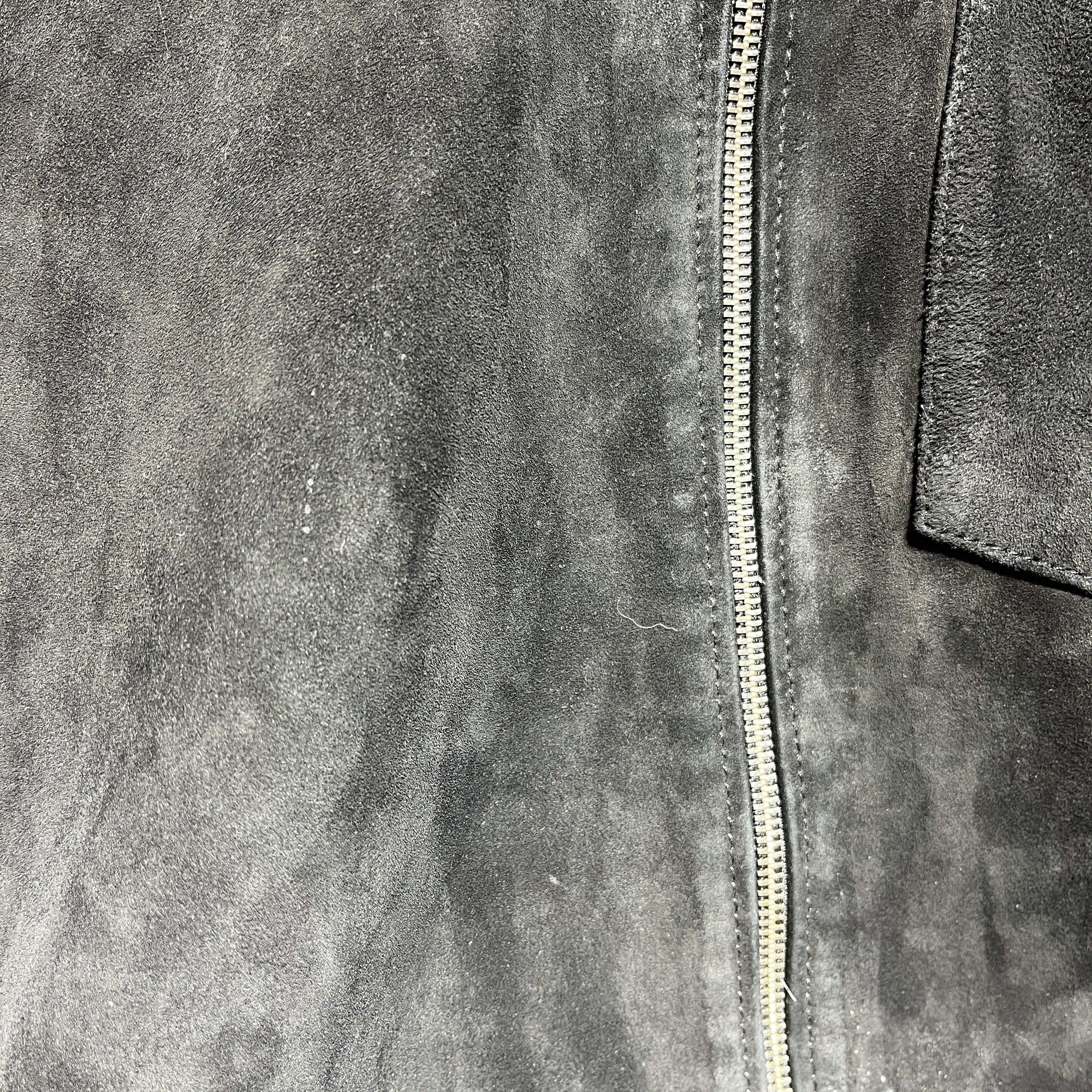 OUR LEGACY/LS Shirt/46/Suede/BLK/ZIP UP view 5