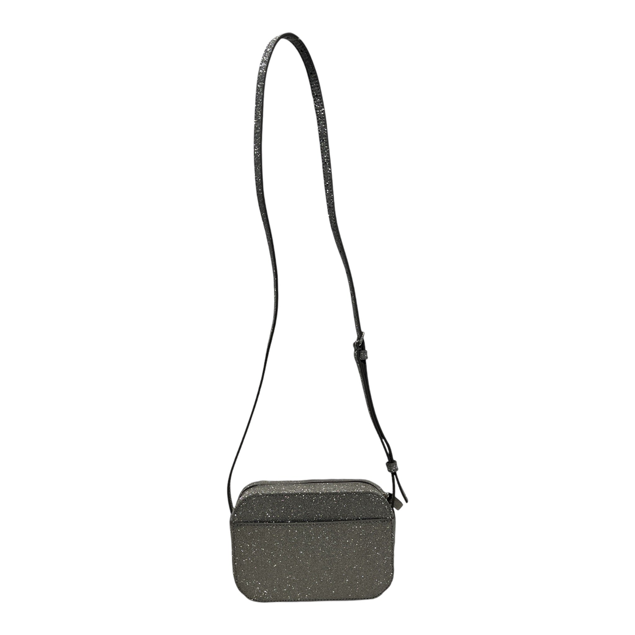 BALENCIAGA/Cross Body Bag/Leather/SLV/glitter silver view 2