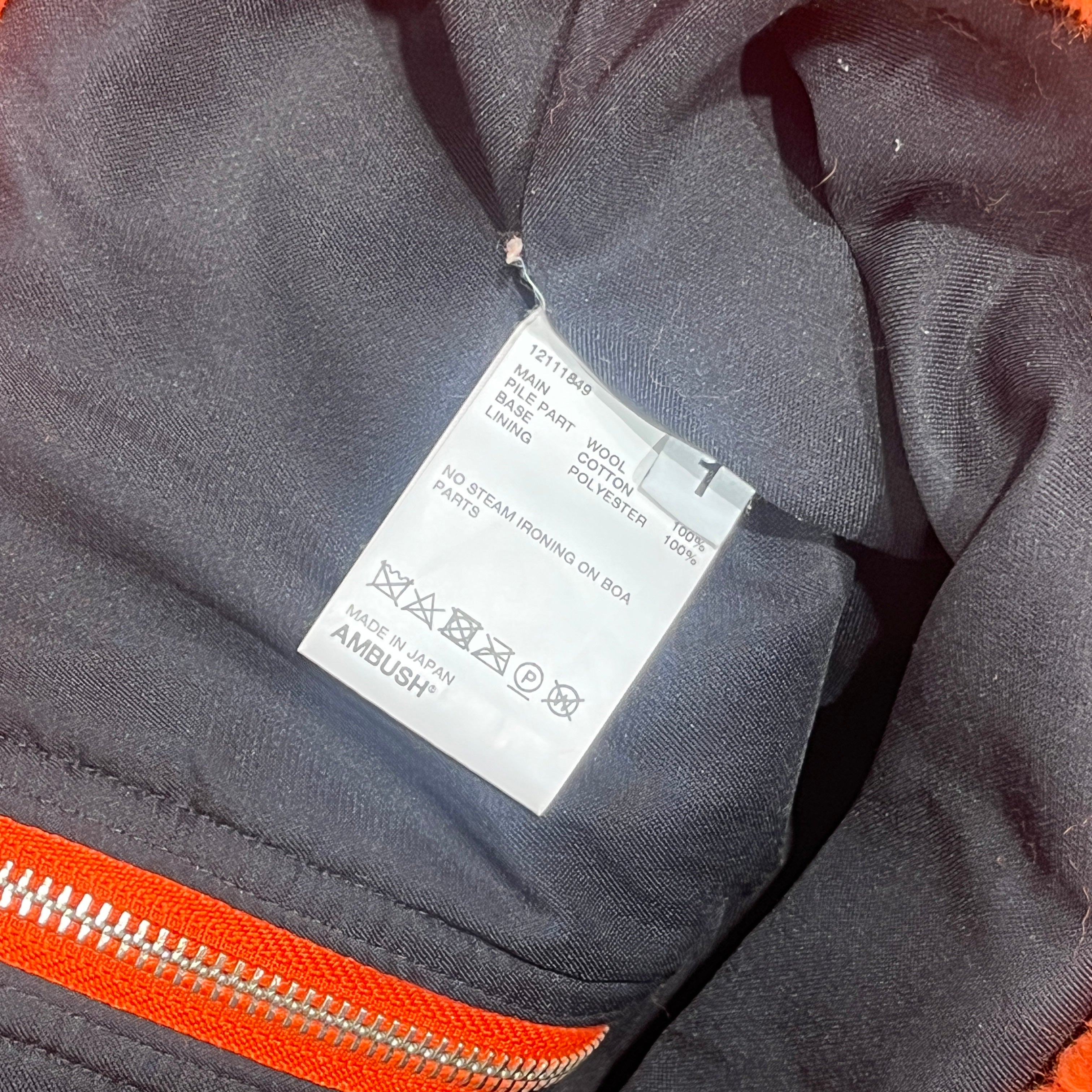 AMBUSH/Fleece Jkt/1/Acrylic/ORN/ view 4