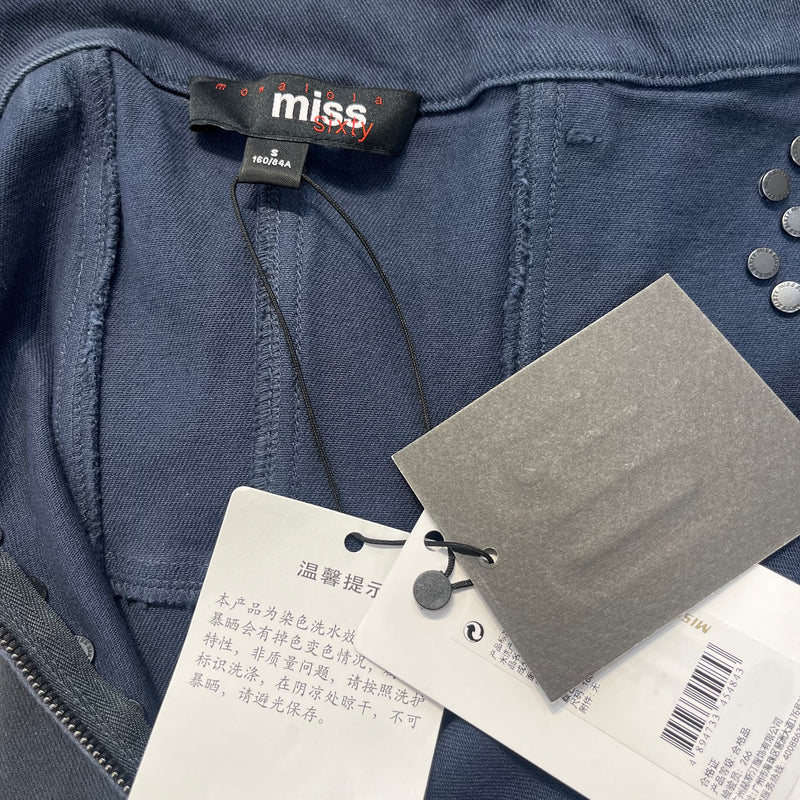 MISS SIXTY/Dress/S/Cotton/GRY/studded