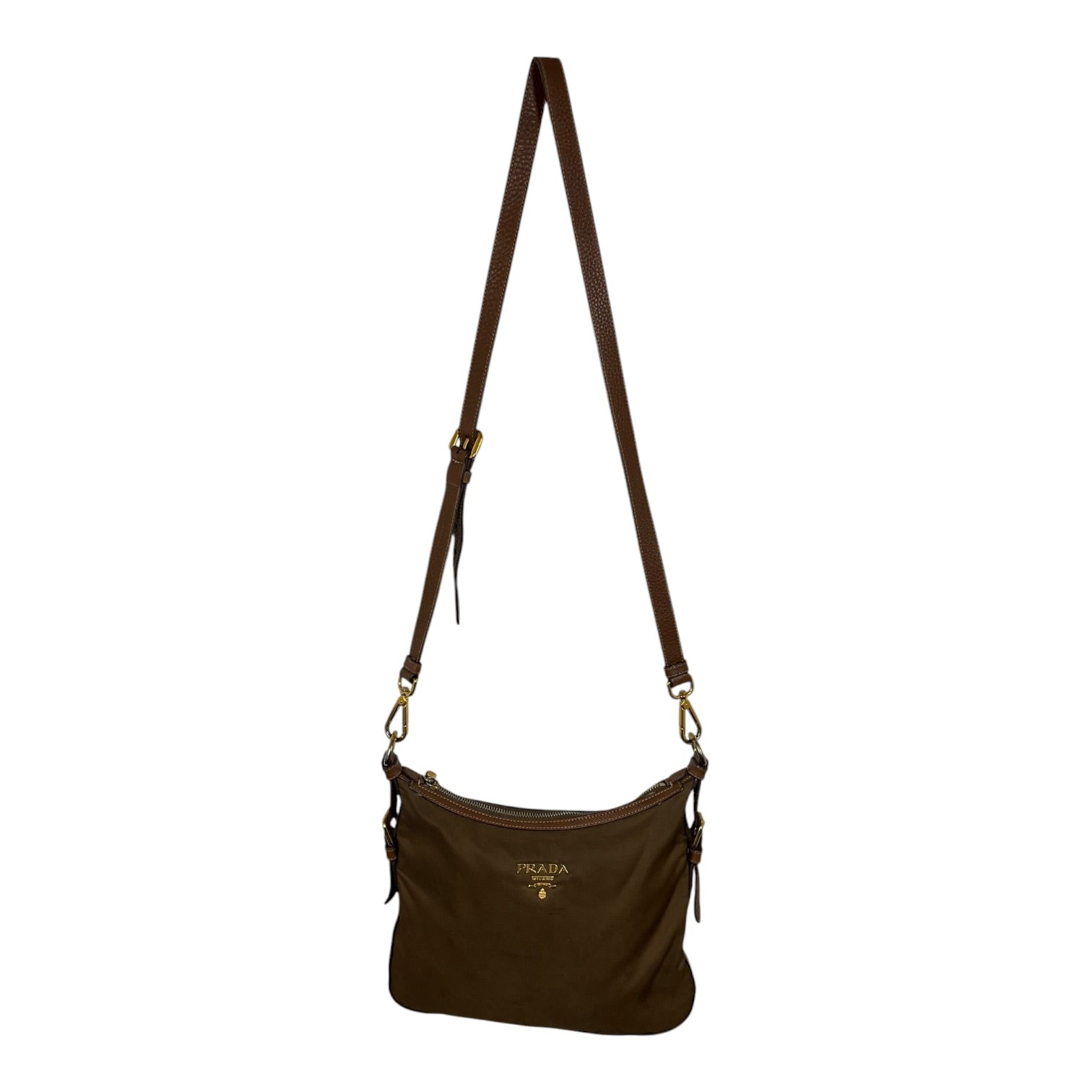 PRADA/Bag/Nylon/BRW/renylon shoulder view 1