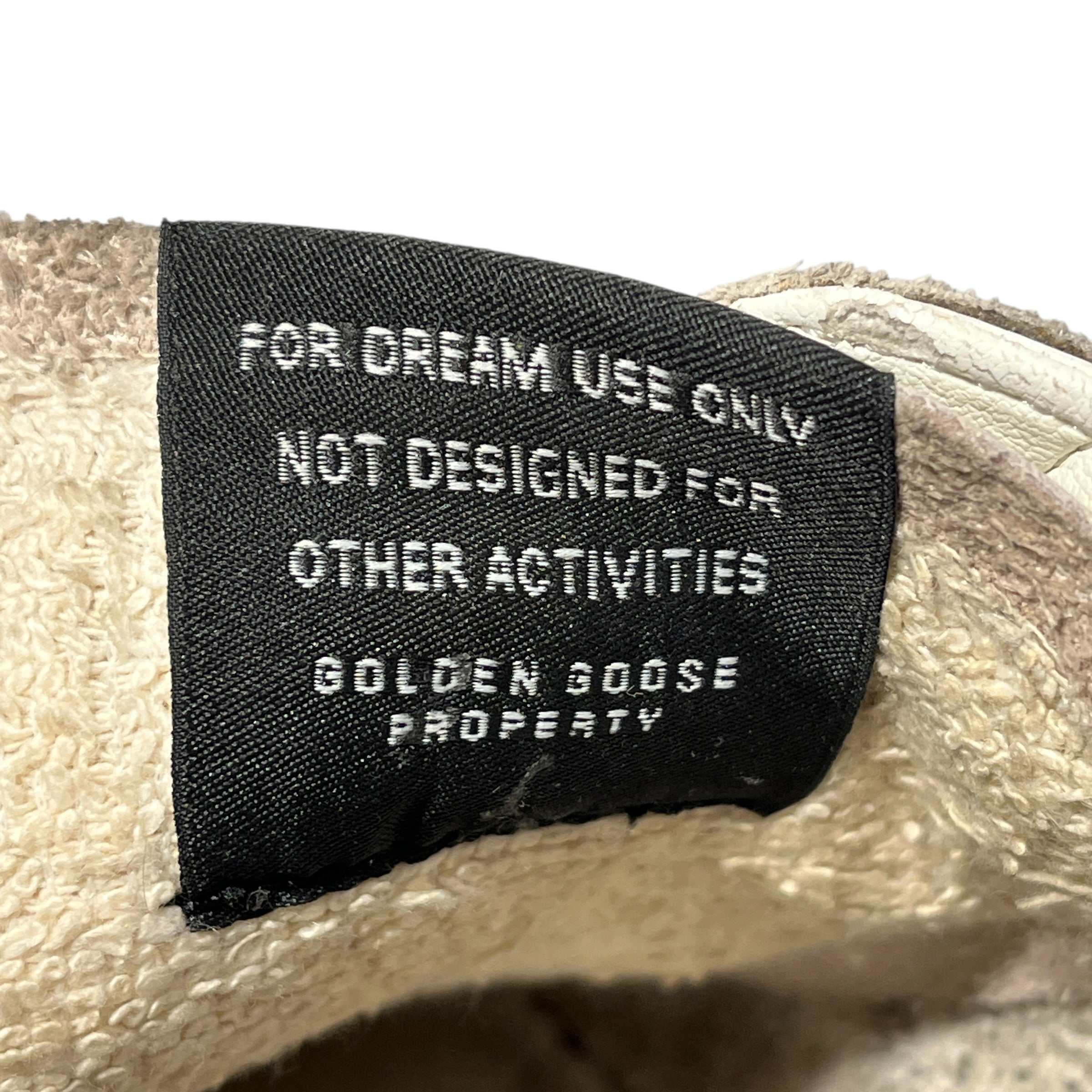 GOLDEN GOOSE/Low-Sneakers/US 6/Leather/WHT/golden star view 3