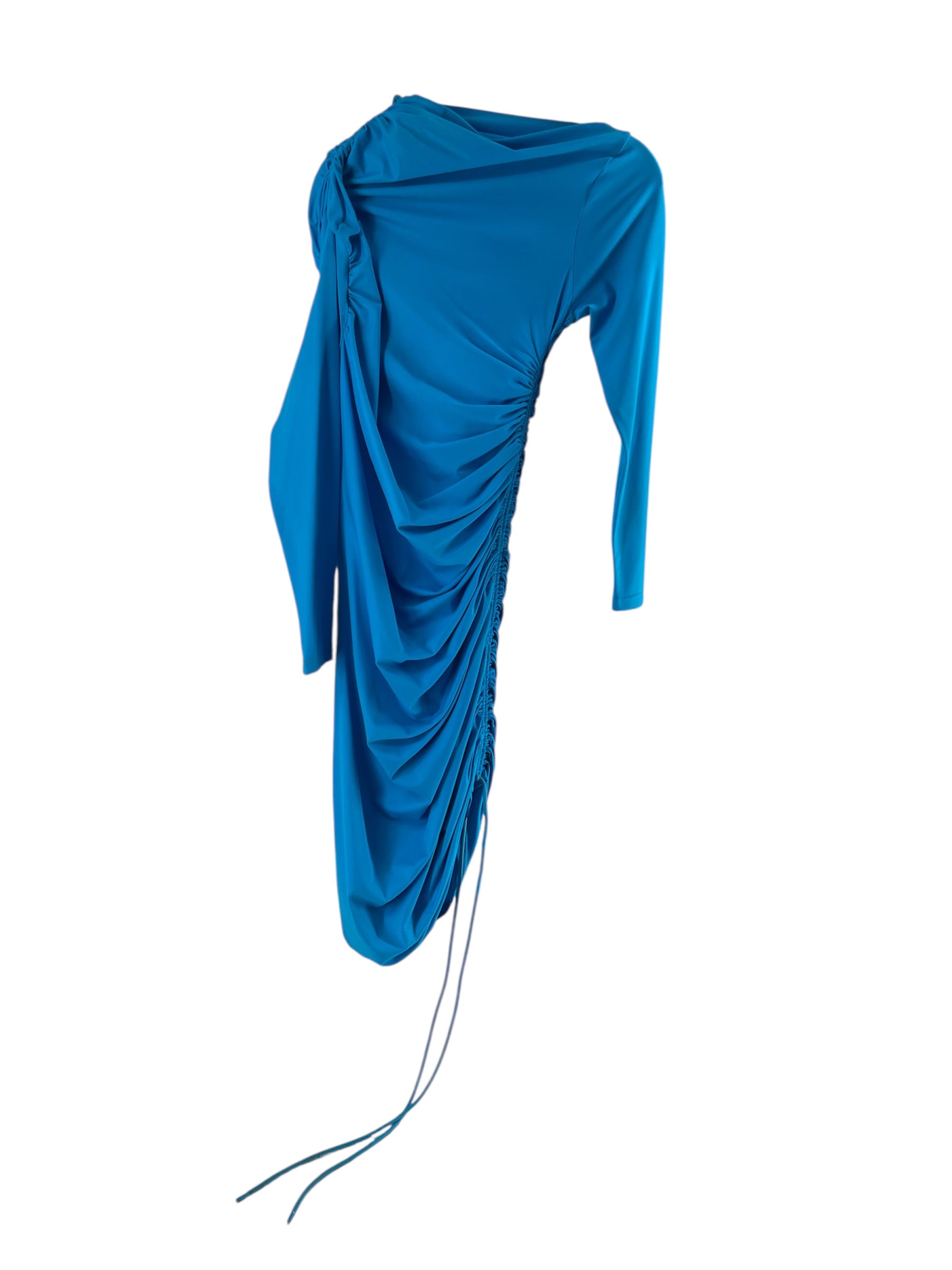BALENCIAGA/LS Dress/44/Nylon/BLU/JP57 2022 00878 view 2
